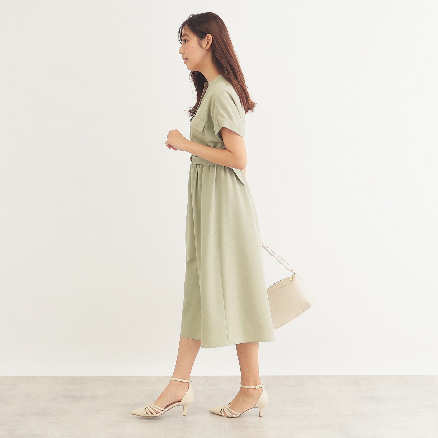 index「《6color/S-LLsize》ダブルポケットシャツワンピース【吸水速乾/防シワ/抗ピル/洗濯機洗」|ワンピース|