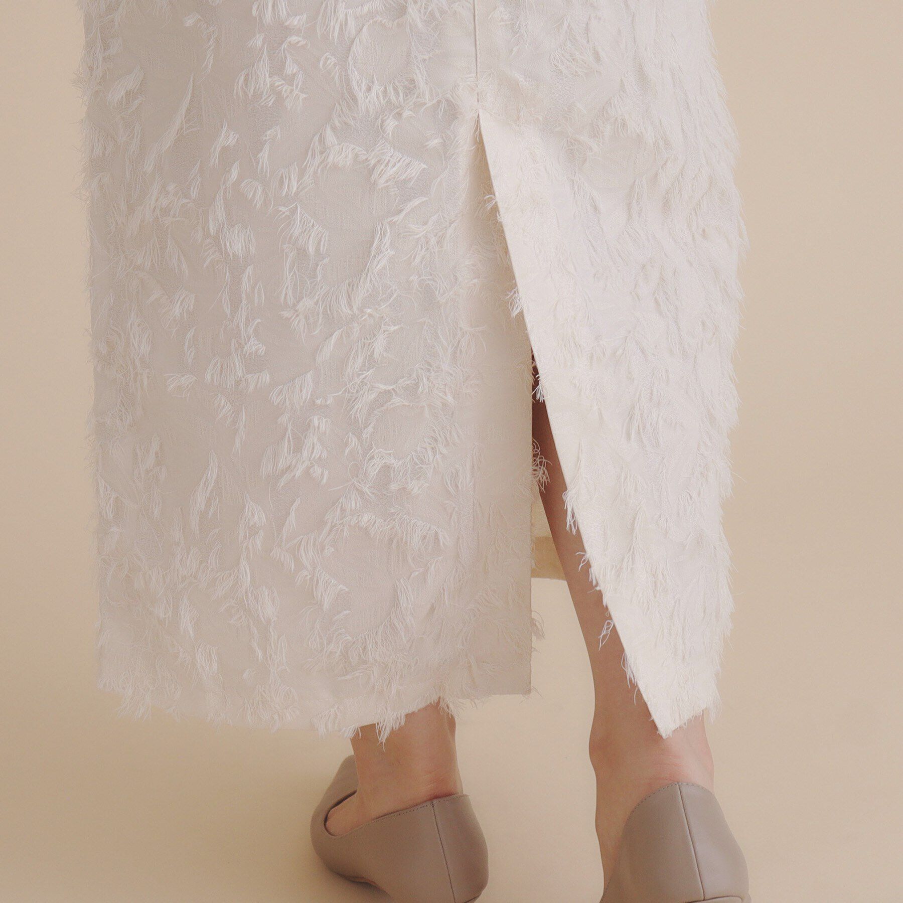 index「《美人百花掲載》カットジャカードタイトスカート/セットアップ対応【洗濯機洗い可】」|スカート|