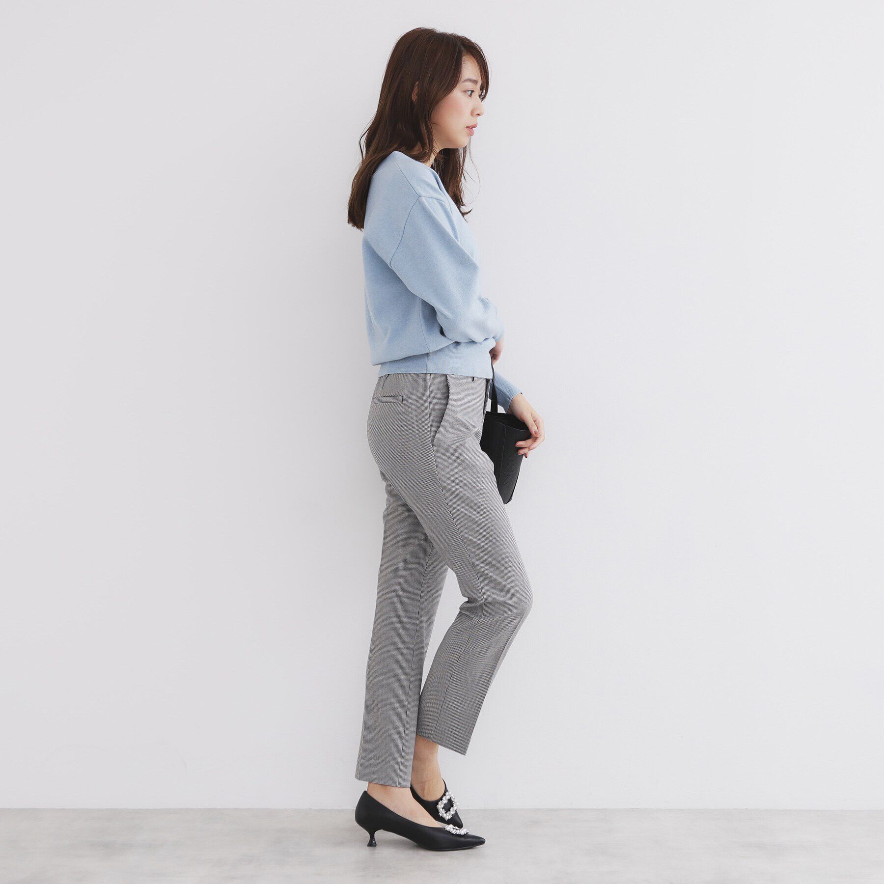 index「《XS-LLsize》裏起毛ストレッチテーパードパンツ【洗濯機洗い可/吸湿発熱/防シワ】」|その他|