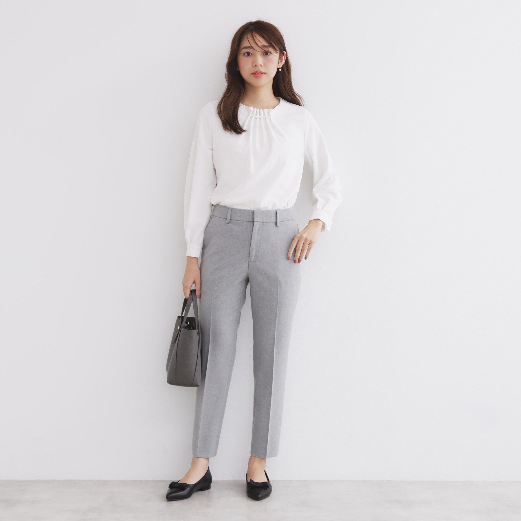 index「《XS-LLsize》裏起毛ストレッチテーパードパンツ【洗濯機洗い可/吸湿発熱/防シワ】」|その他|