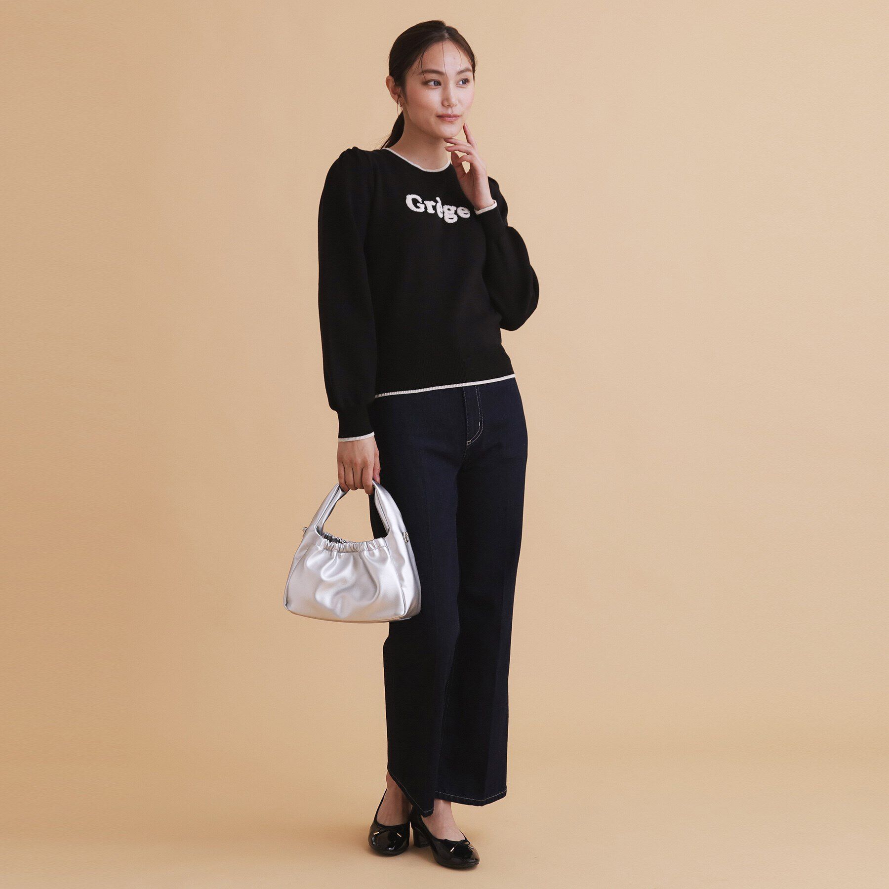 index「ロゴバイカラーニット【洗濯機洗い可】」|ニット・セーター|