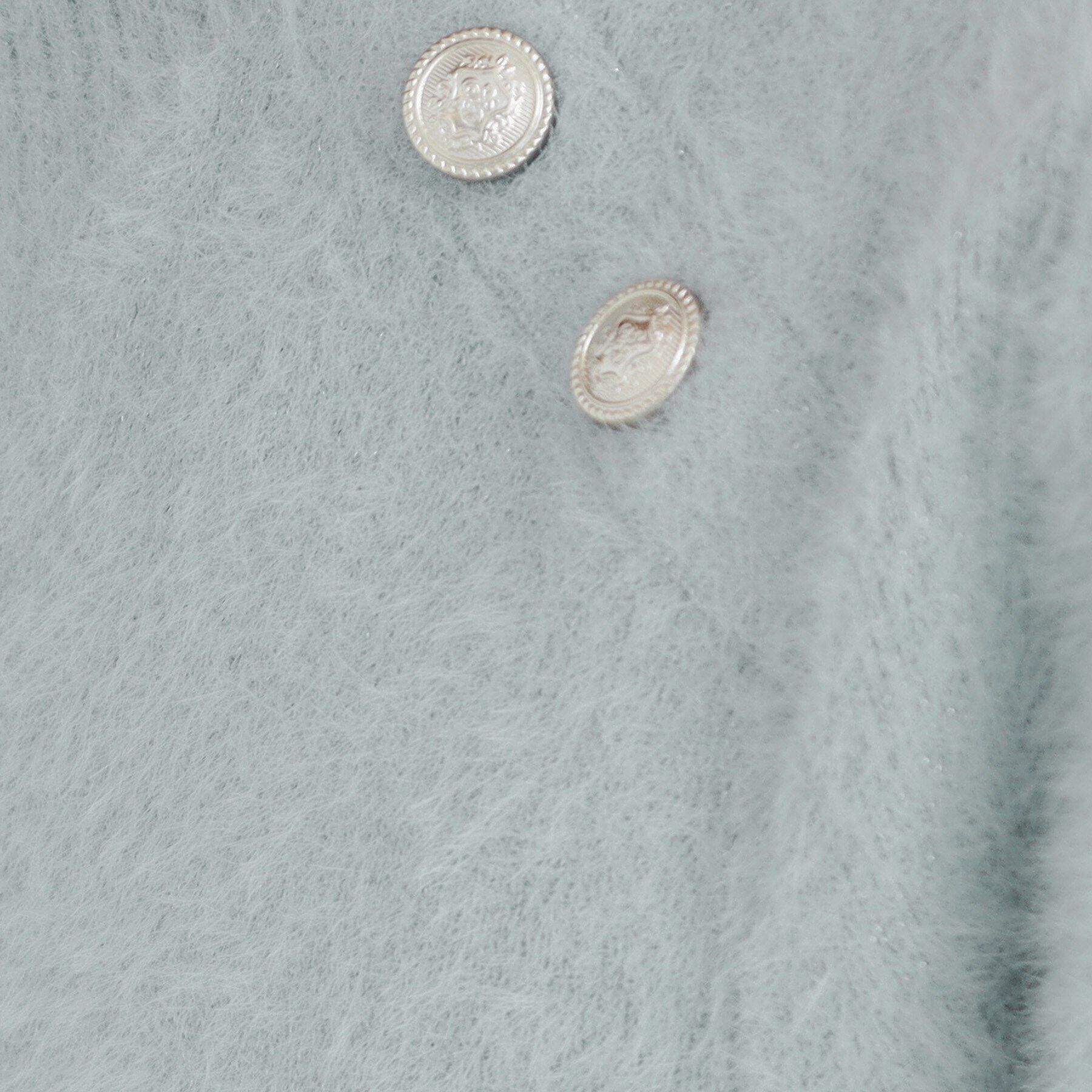 index「ゴールドボタンパフスリーブラメフェザーニット【洗濯機洗い可】」|ニット・セーター|