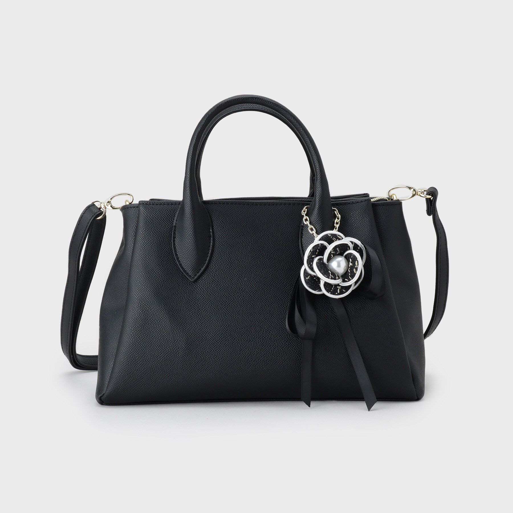 index「【2WAY】フラワーチャーム付きショルダー取外し可バッグ」|ショルダー・メッセンジャー|