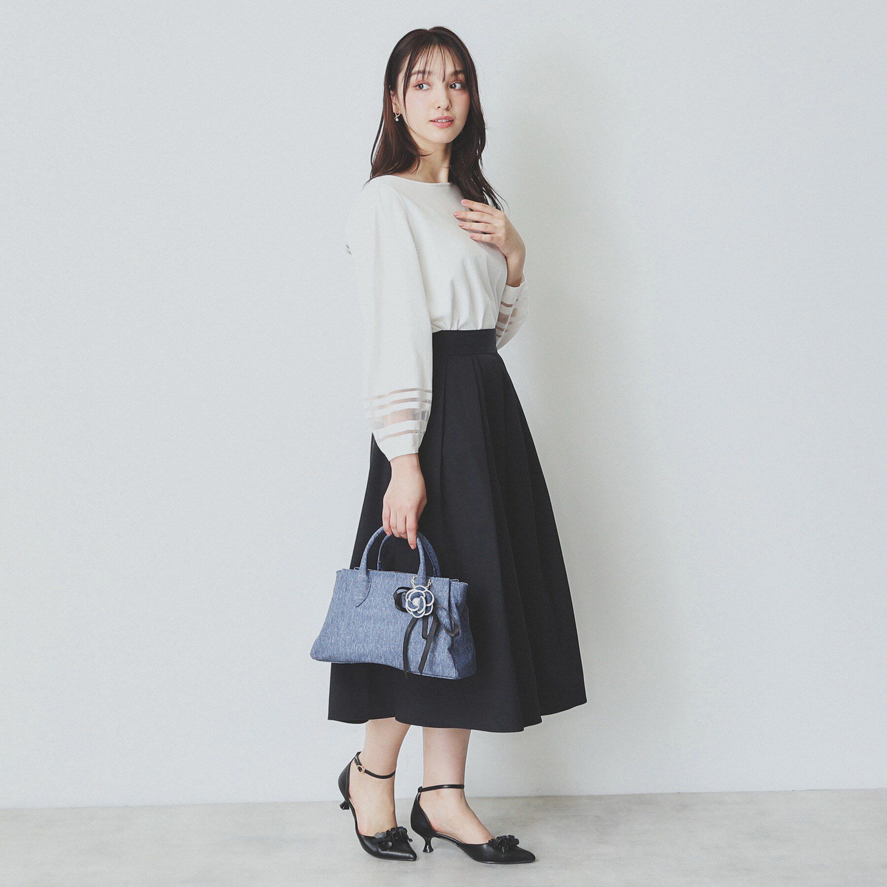 index「【2WAY】フラワーチャーム付きショルダー取外し可バッグ」|ショルダー・メッセンジャー|