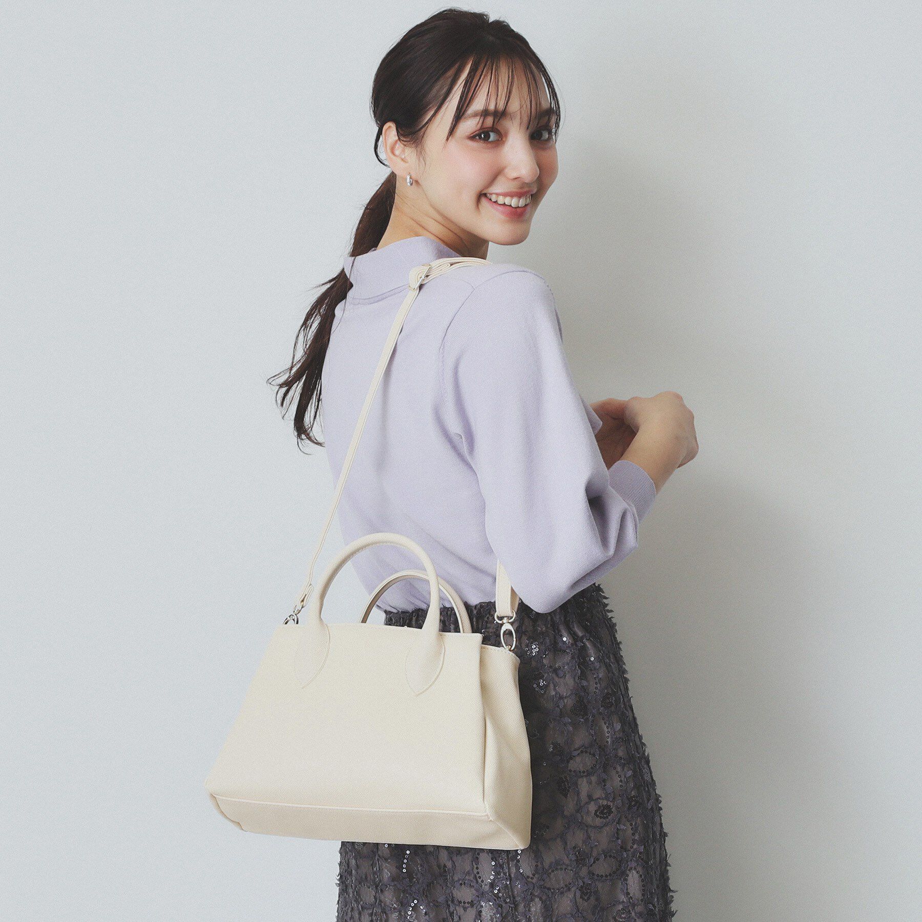 index「【2WAY】フラワーチャーム付きショルダー取外し可バッグ」|ショルダー・メッセンジャー|