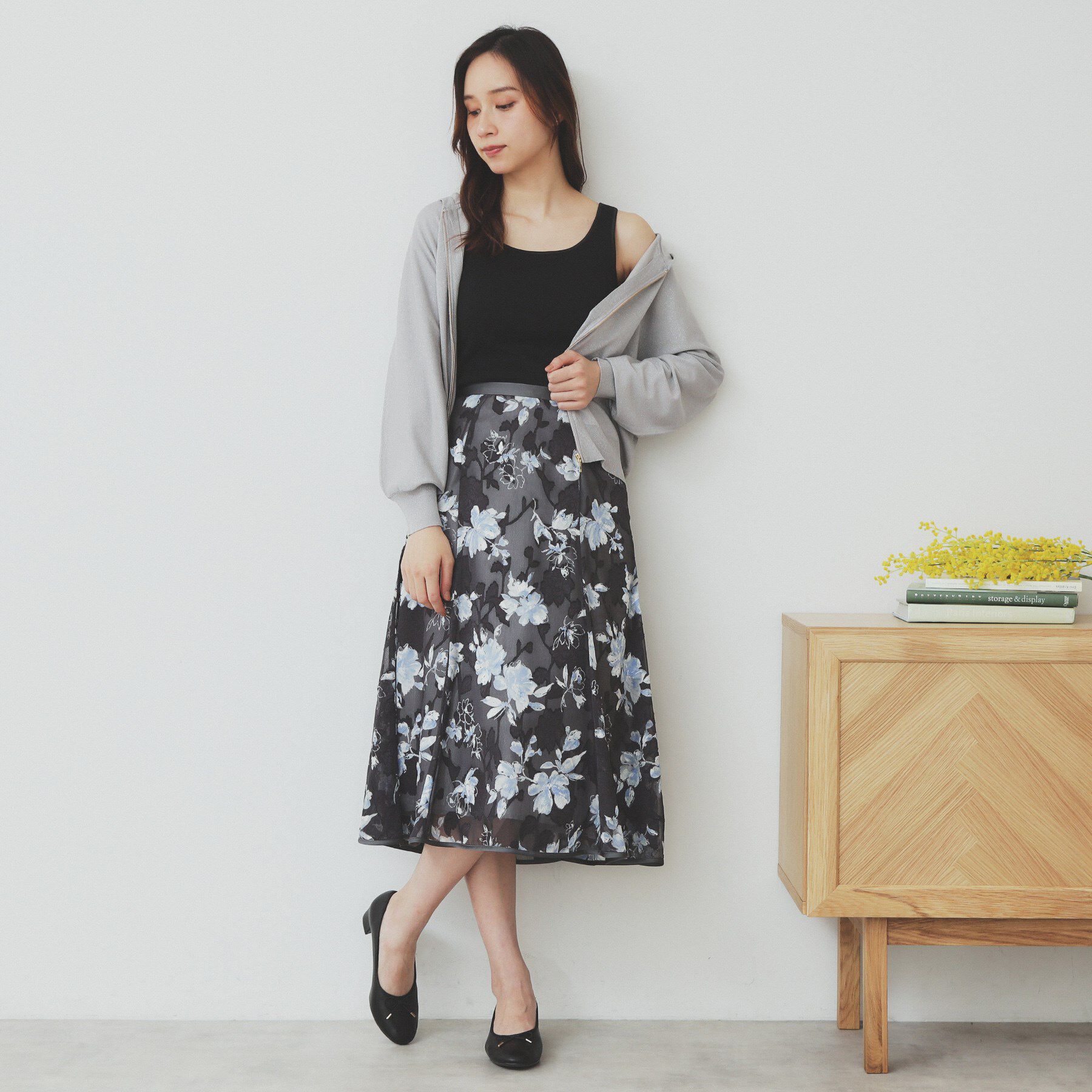 index「前後2WAY サテンパイピングリブタンクトップ【洗濯機洗い可】」|キャミソール|