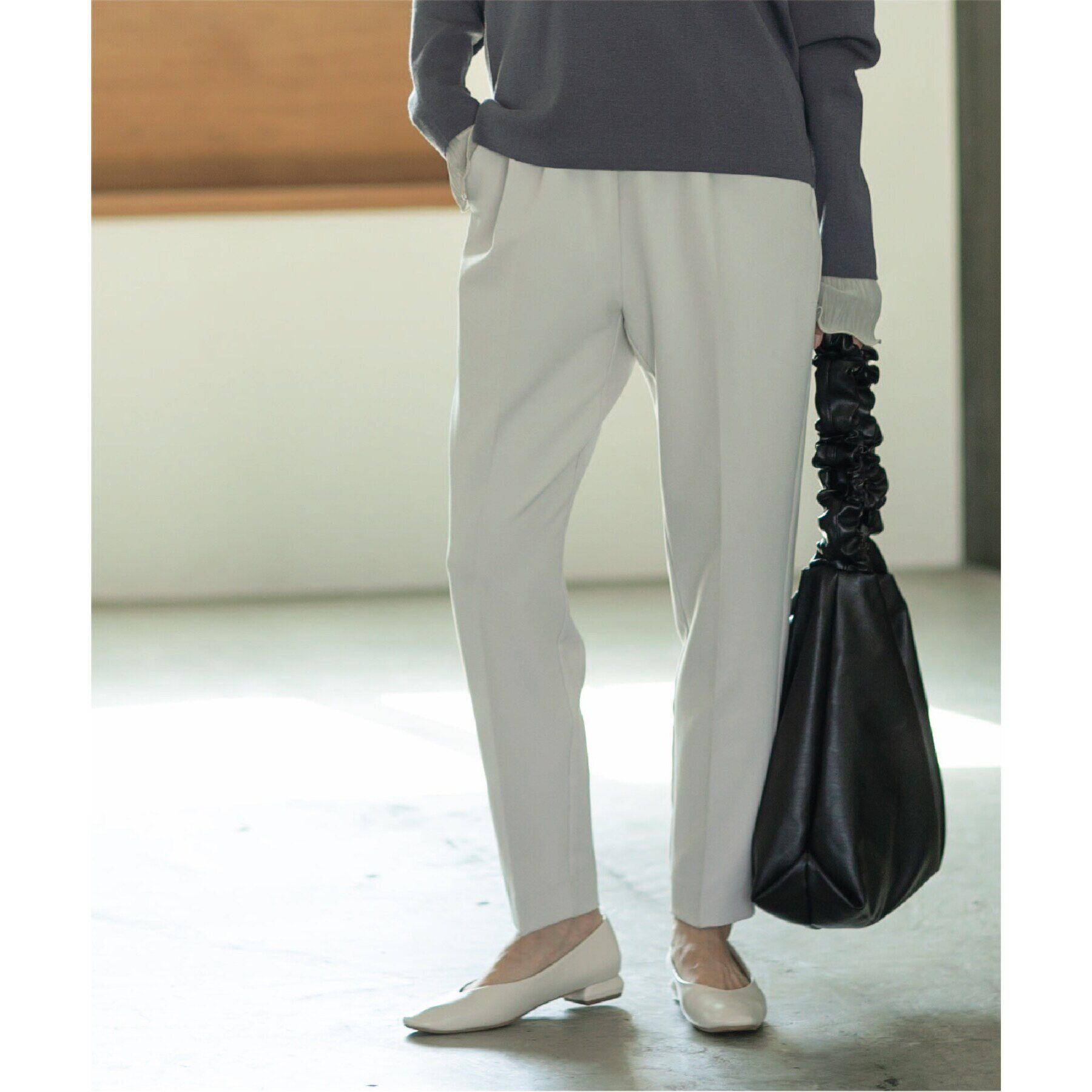 OPAQUE.CLIP「ネオサーモ（R） イージーテーパードパンツ【洗濯機洗い可／ストレッチ／イージーケア／蓄熱保温効果】」|その他|ｵﾌﾎﾜｲﾄ(003)