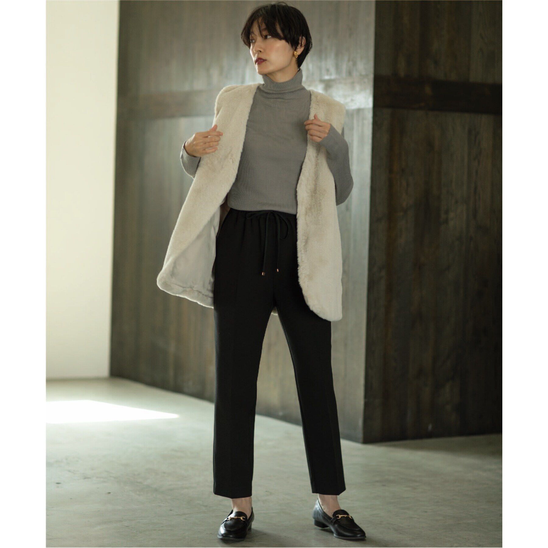 OPAQUE.CLIP「ネオサーモ（R） イージーテーパードパンツ【洗濯機洗い可／ストレッチ／イージーケア／蓄熱保温効果】」|その他|