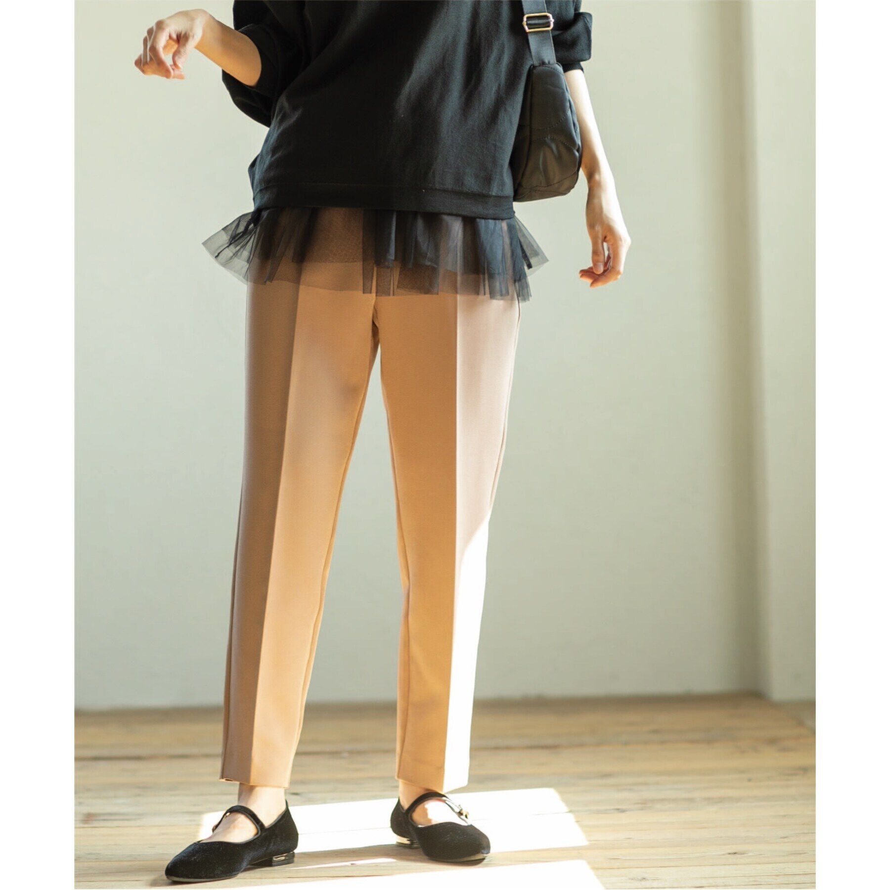 OPAQUE.CLIP「ネオサーモ（R） イージーテーパードパンツ【洗濯機洗い可／ストレッチ／イージーケア／蓄熱保温効果】」|その他|ﾀﾊﾞｺﾌﾞﾗｳﾝ(054)