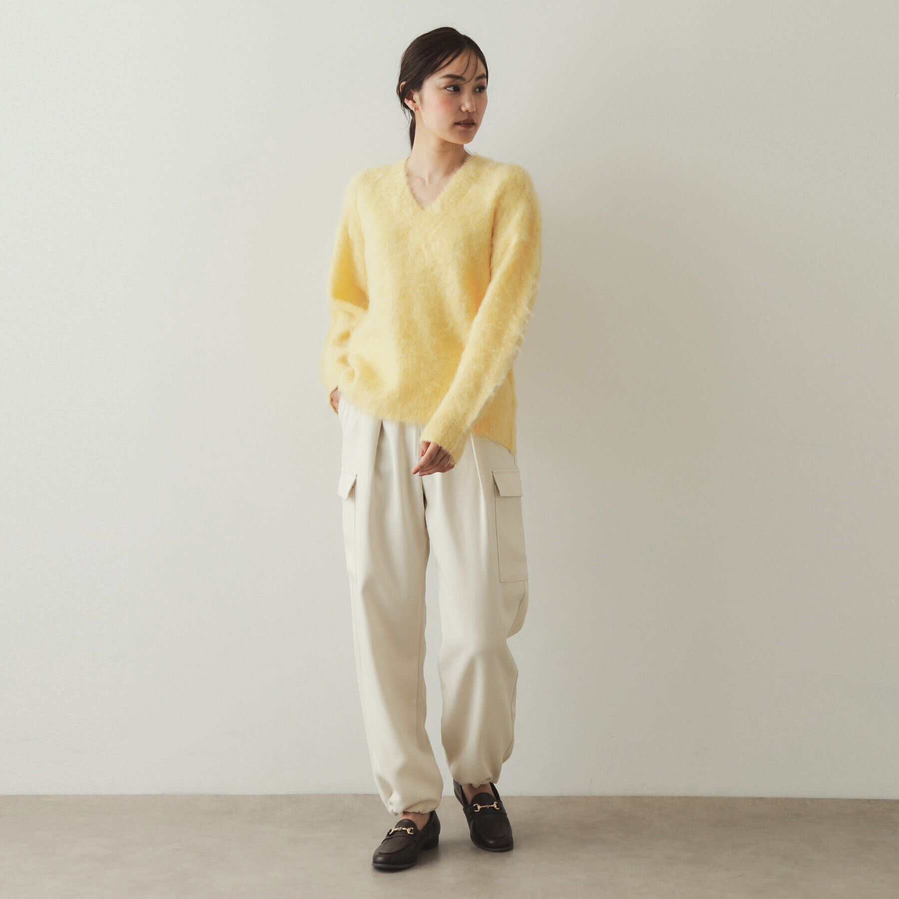 OPAQUE.CLIP「ウールライクカーゴパンツ【洗濯機洗い可】」|その他|