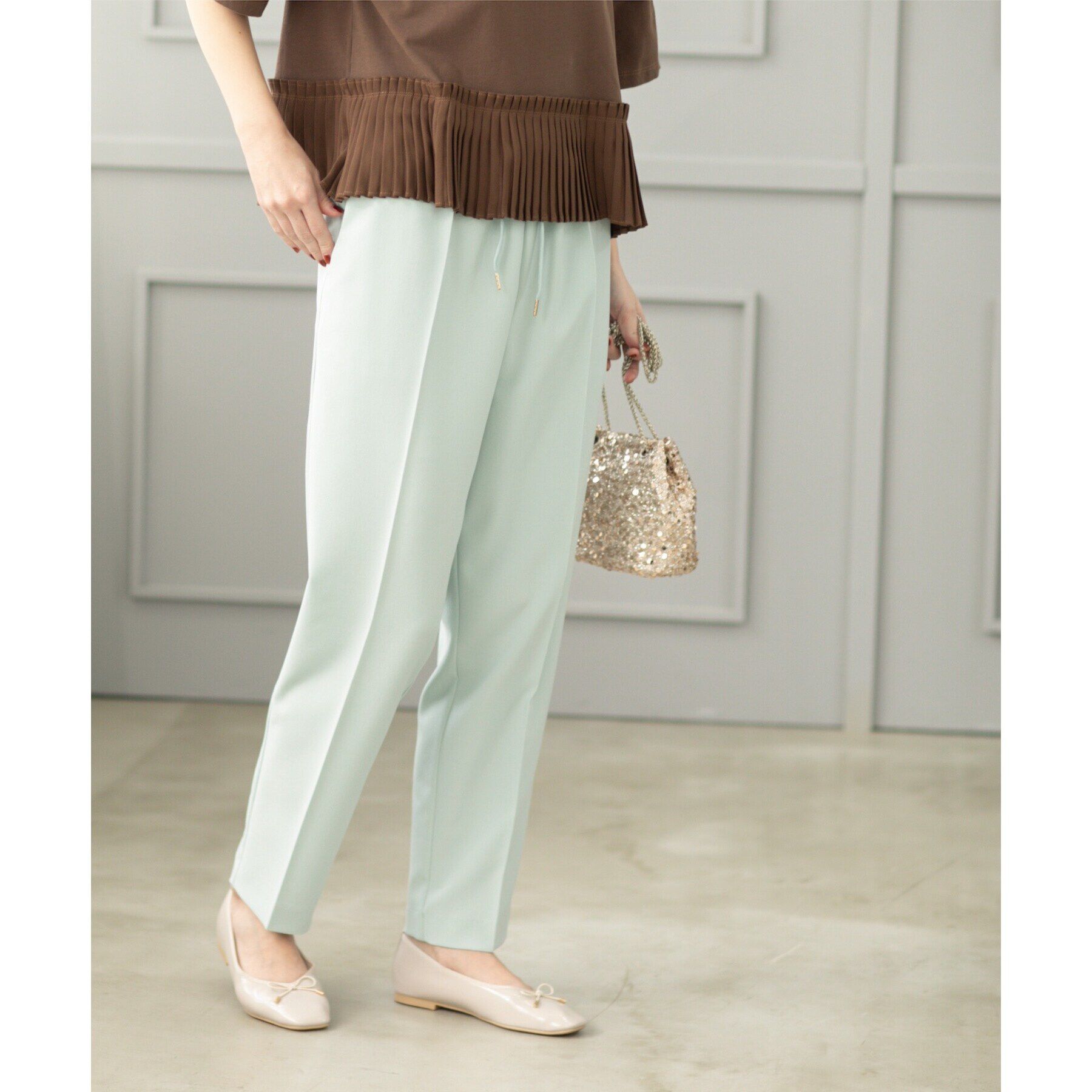 OPAQUE.CLIP「《SS-LLsize》美脚ストレッチイージーテーパードパンツ【洗濯機洗い可/防シワ】」|その他|