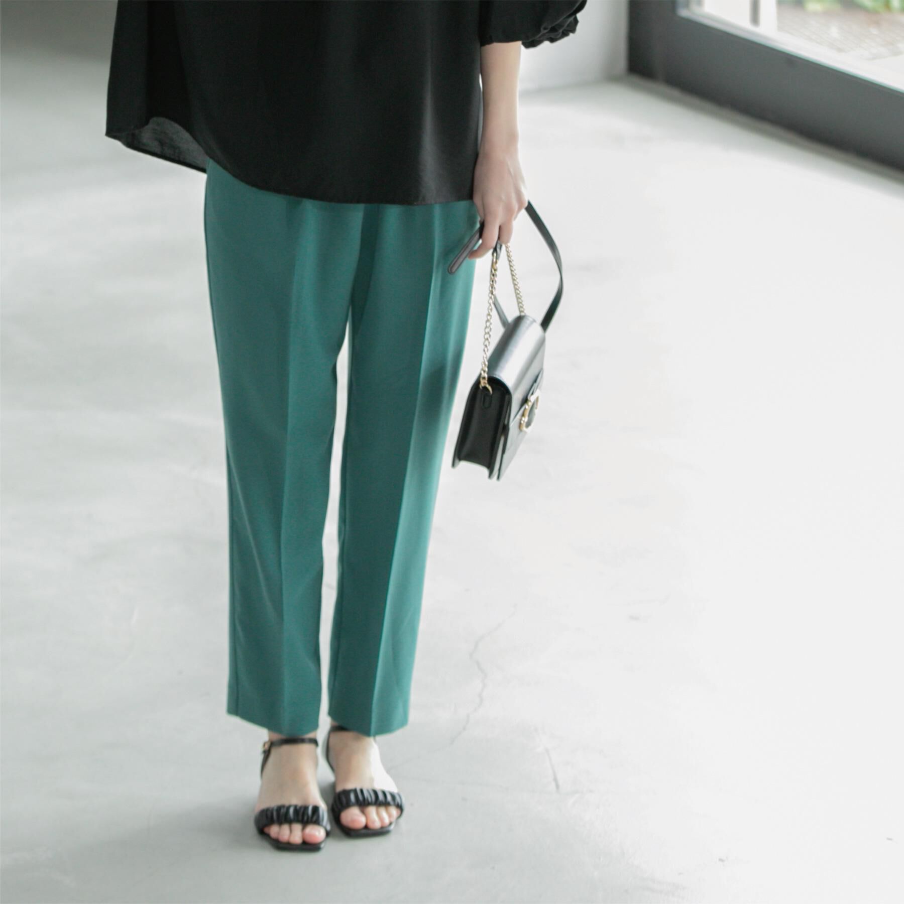 OPAQUE.CLIP「《6色展開/丈が選べる》美脚イージーテーパードパンツ/セットアップ対応【ストレッチ/洗濯機洗い可/防」|その他|