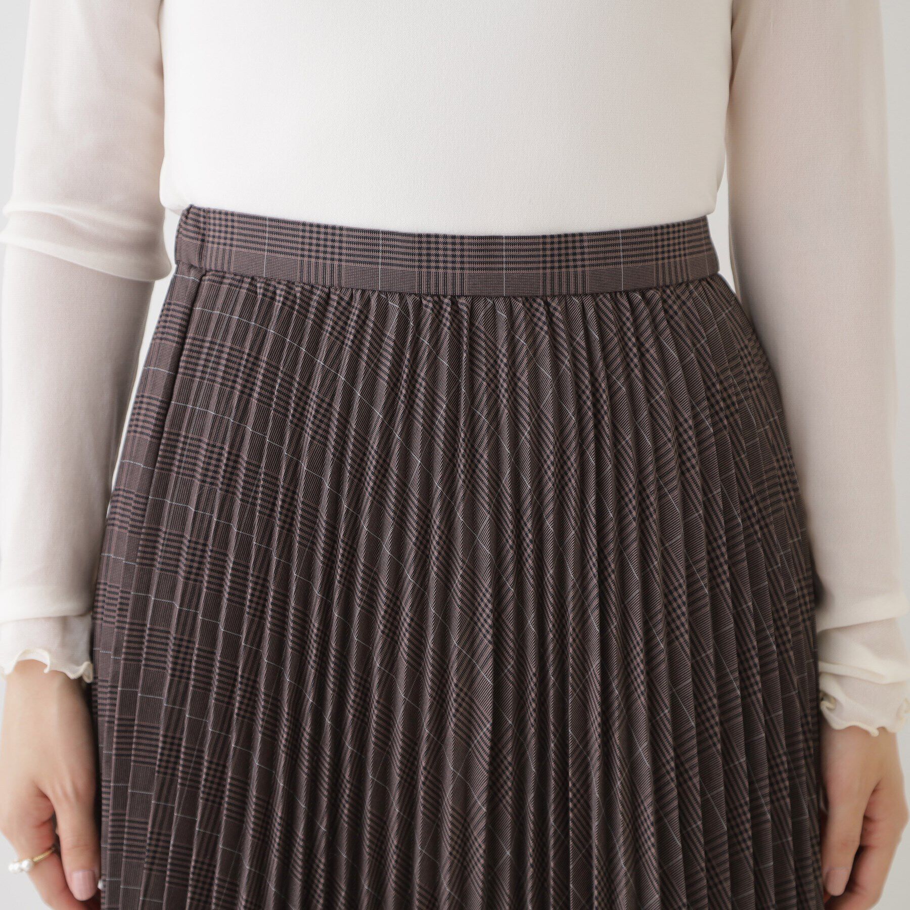 Couture broach「チェックプリーツスカート」|スカート|