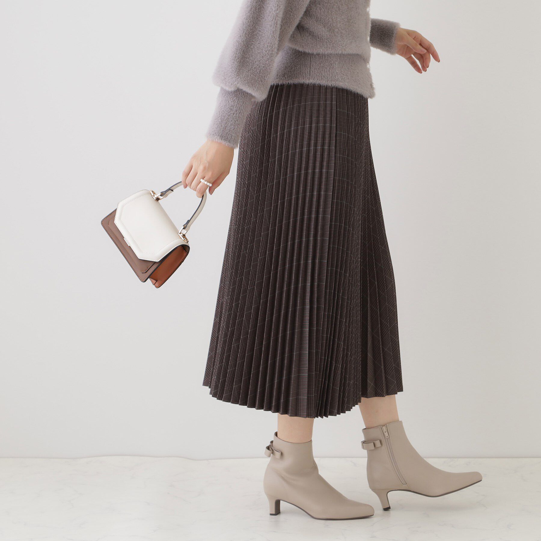 Couture broach「チェックプリーツスカート」|スカート|