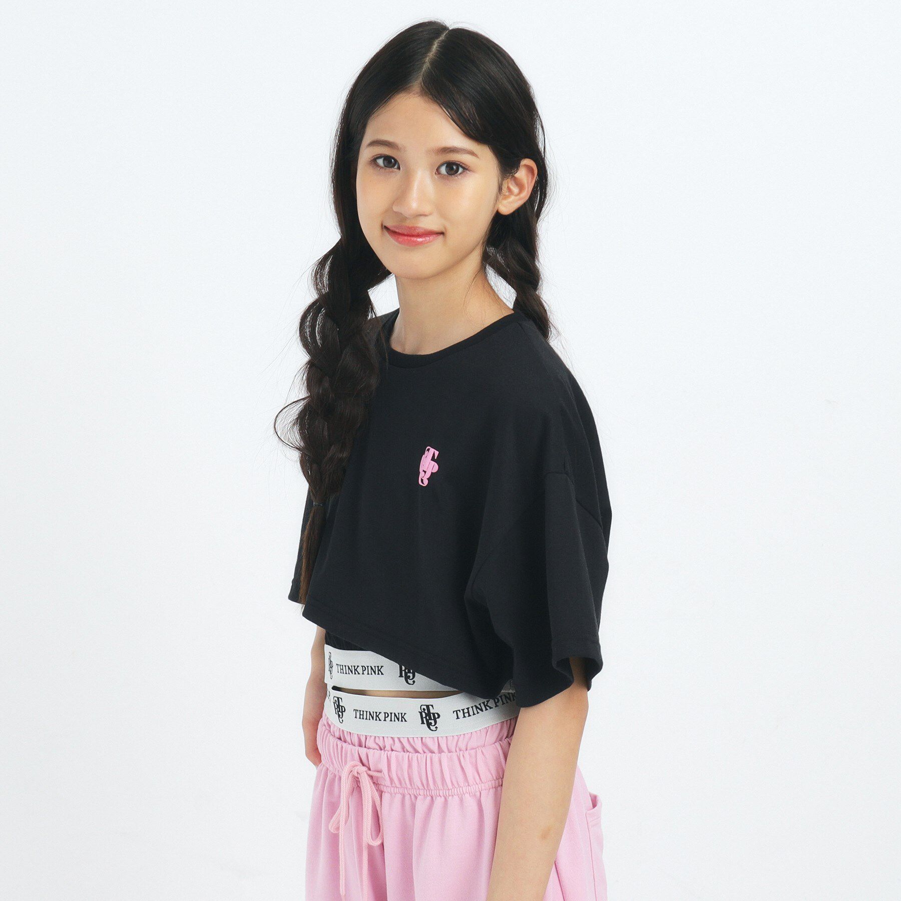 PINK-latte「【るーつくコラボ】フェイクレイヤードTシャツ」|Tシャツ・カットソー|