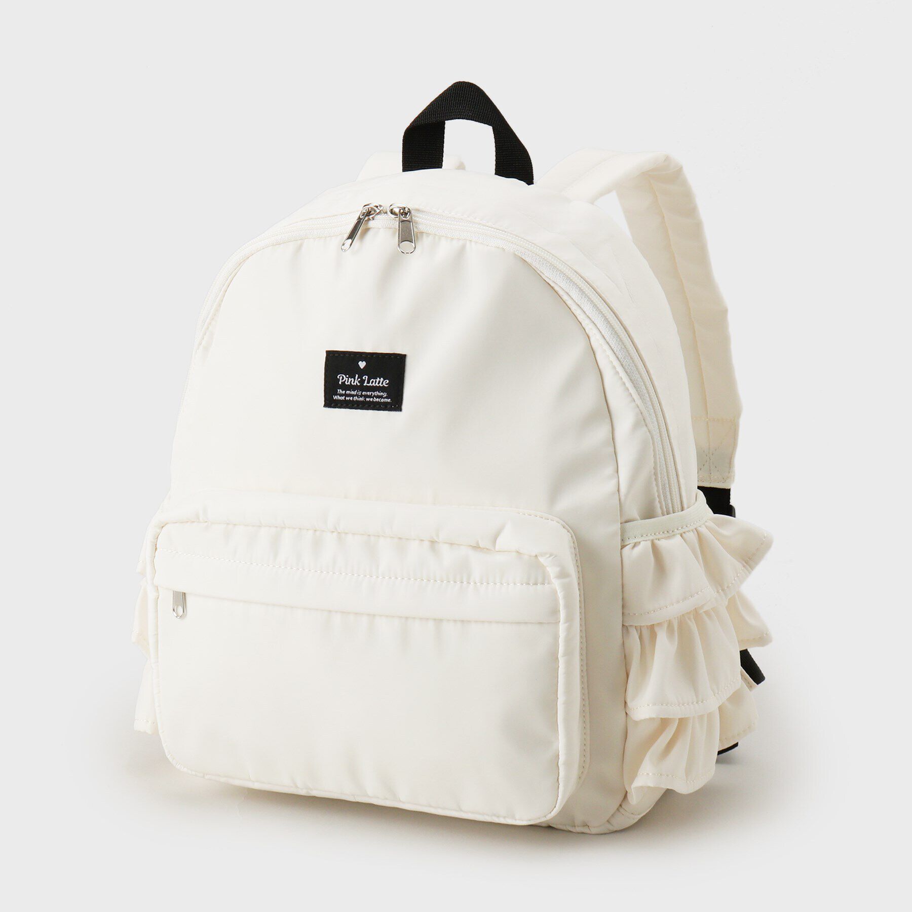 PINK-latte「【容量約15L】フリルリュック」|リュック|