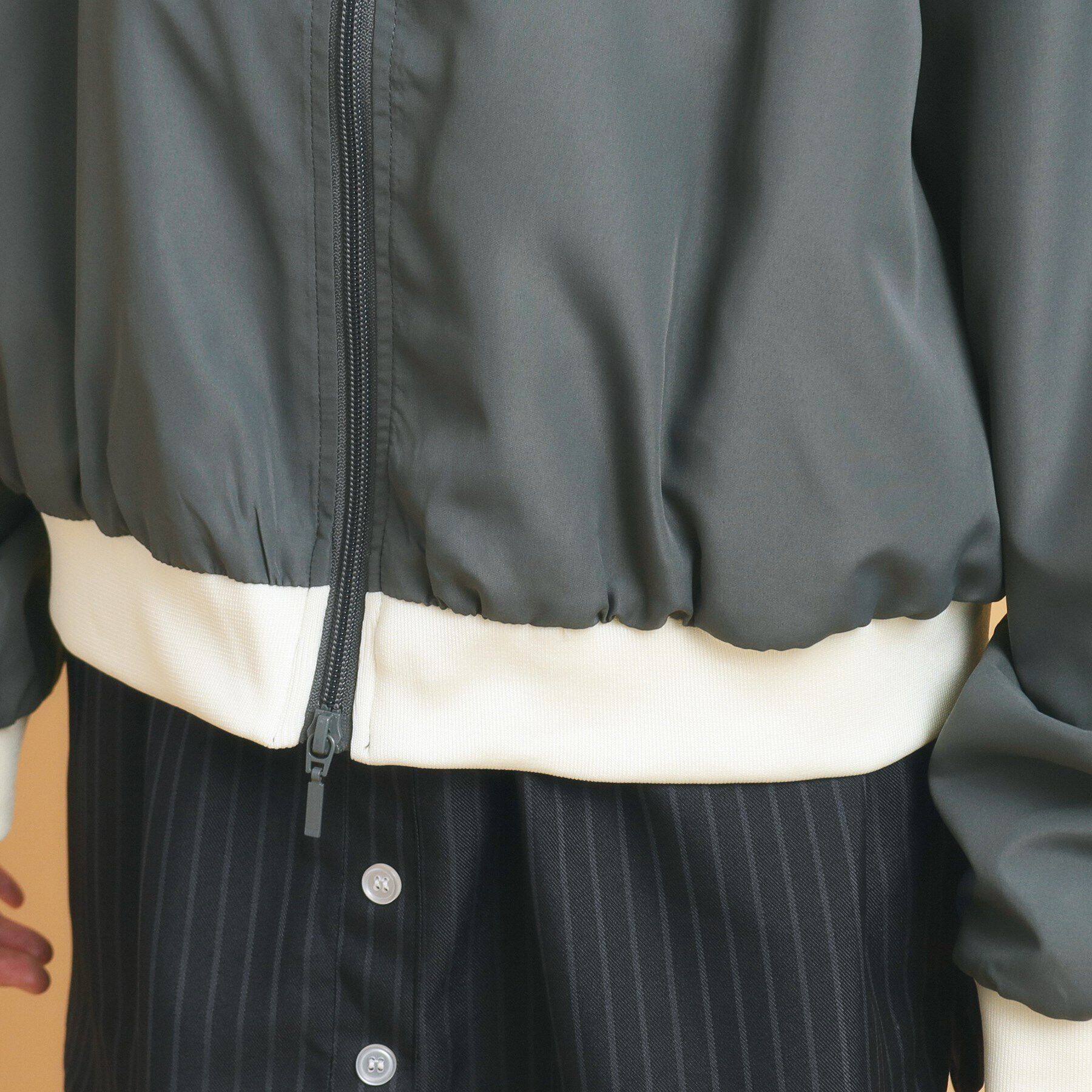 PINK-latte「【130cmあり】ダブルライン袖　トラックジャケット」|ブルゾン・スタジャン|