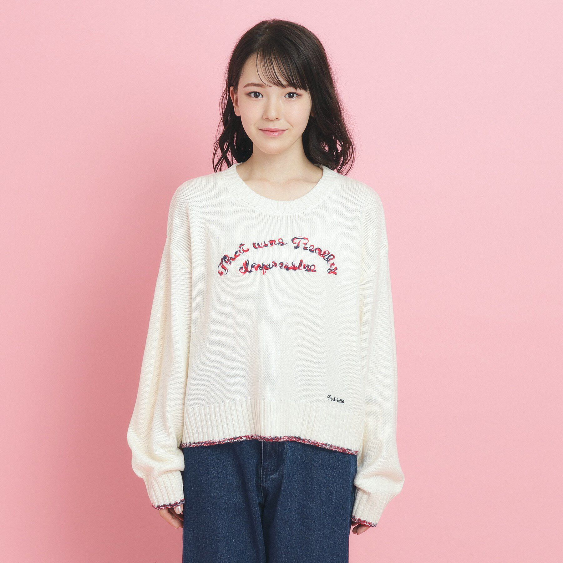 PINK-latte「冬まで待てない！主役級洗えるニット」|ニット・セーター|