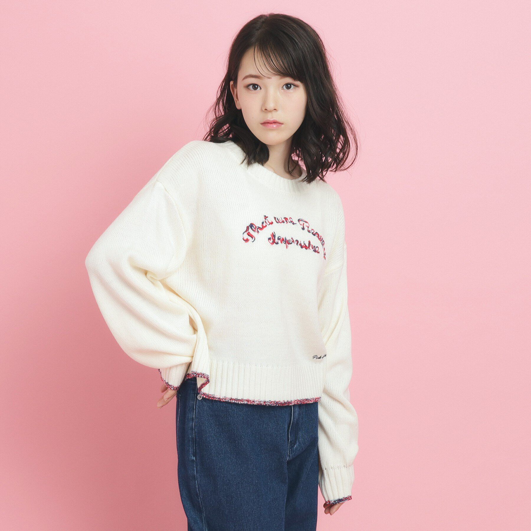 PINK-latte「冬まで待てない！主役級洗えるニット」|ニット・セーター|