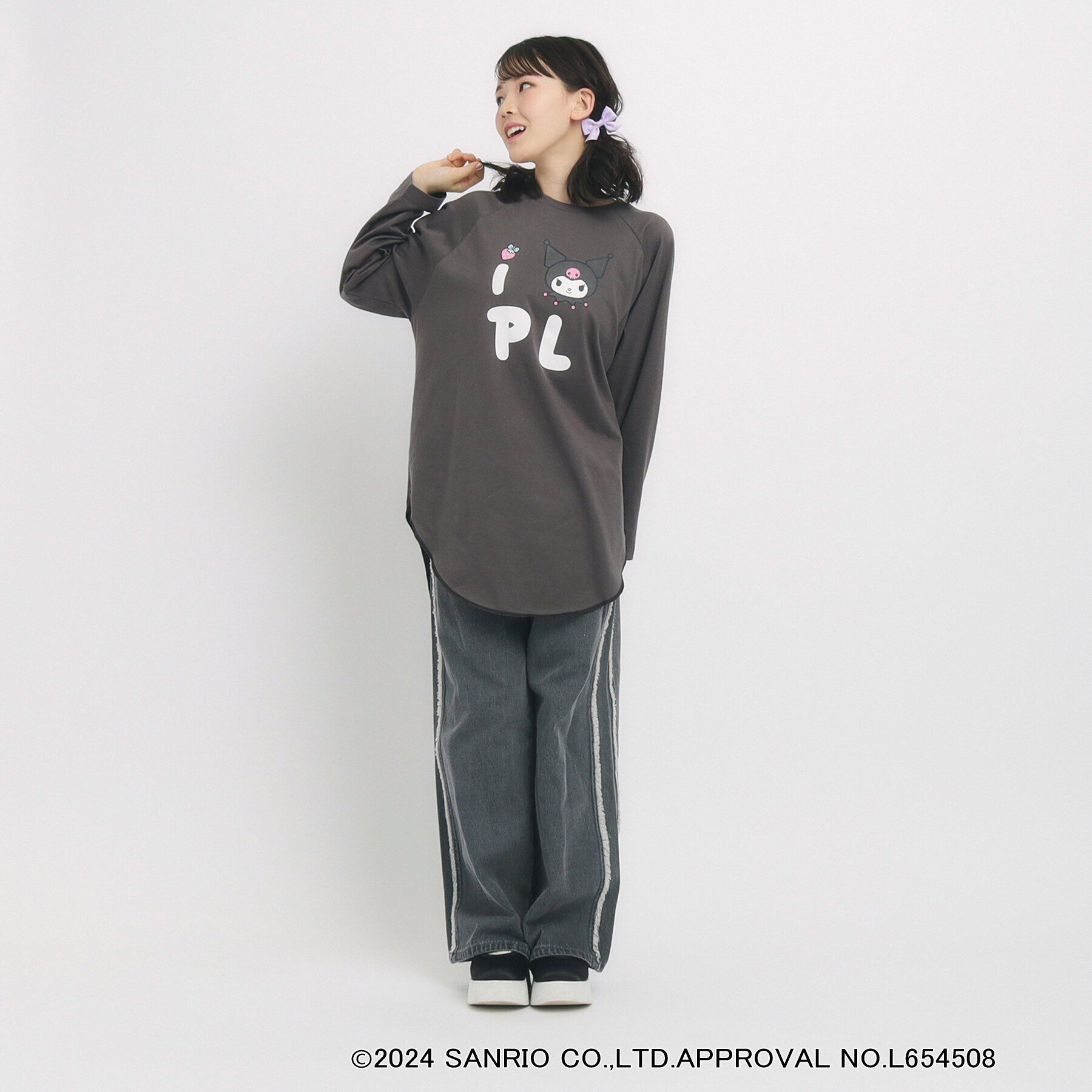 PINK-latte「【サンリオコラボ】ラグランロンT」|Tシャツ・カットソー|