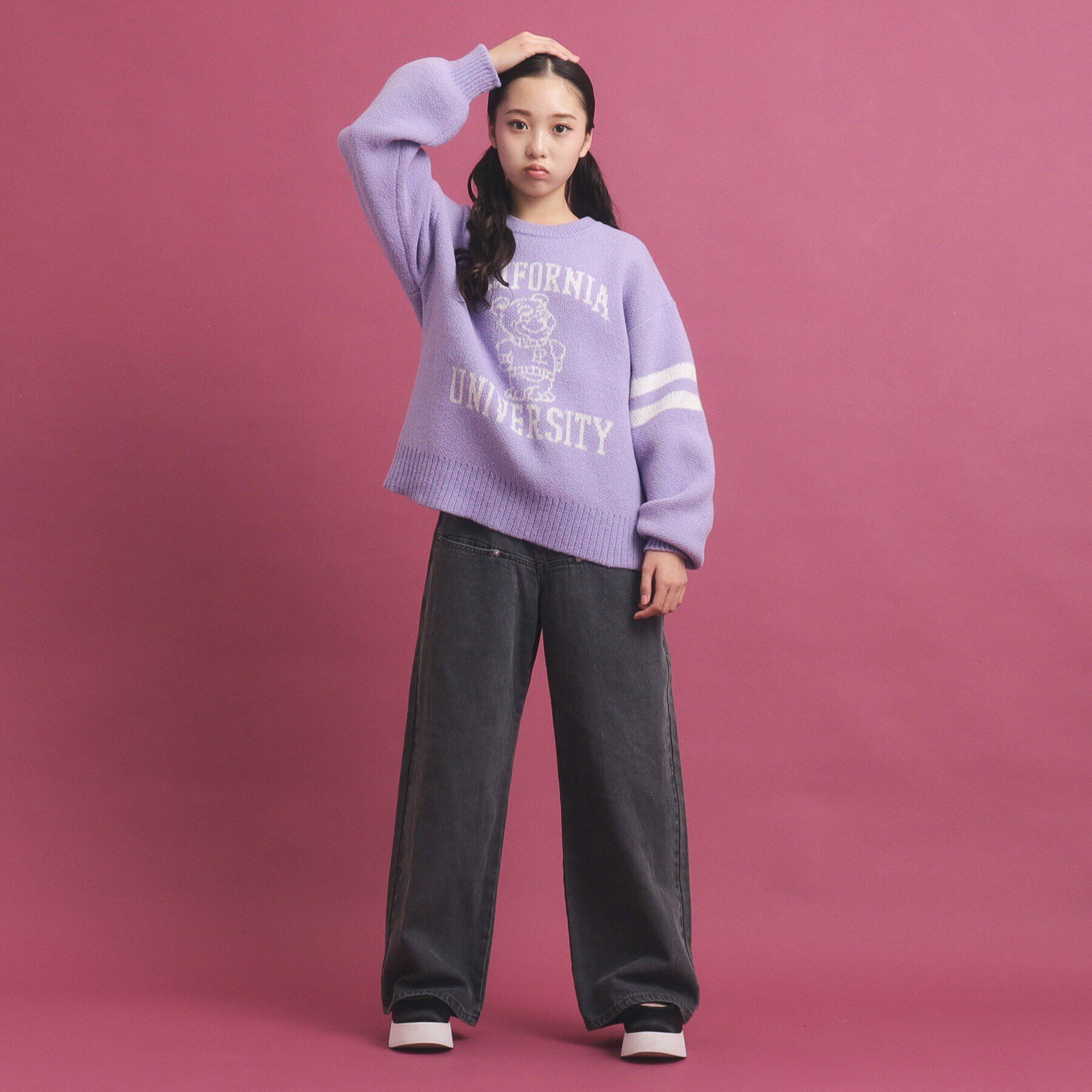 PINK-latte「冬に着たい！ジャカード編モヘヤ調アソートニット」|ニット・セーター|