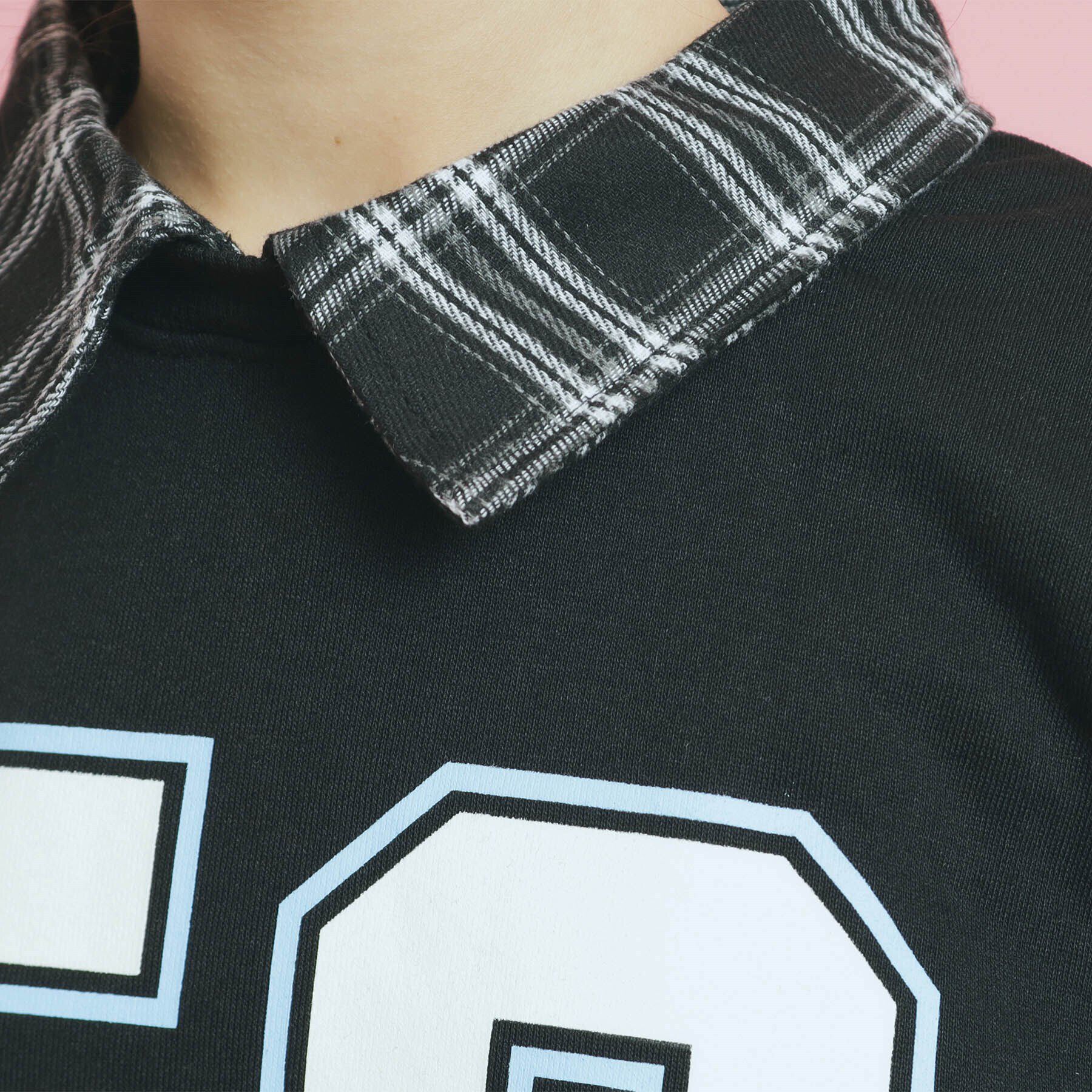 PINK-latte「衿付きナンバリングスウェット」|その他|