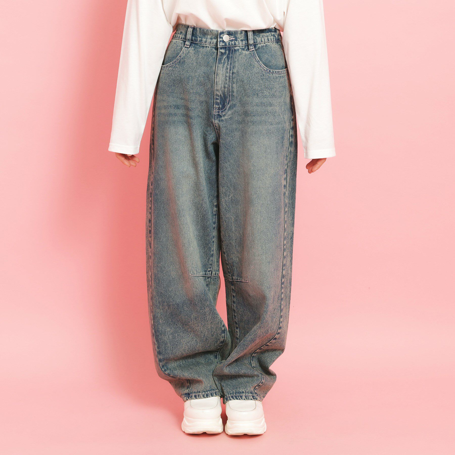 PINK-latte「バレルレッグデニム」|その他|