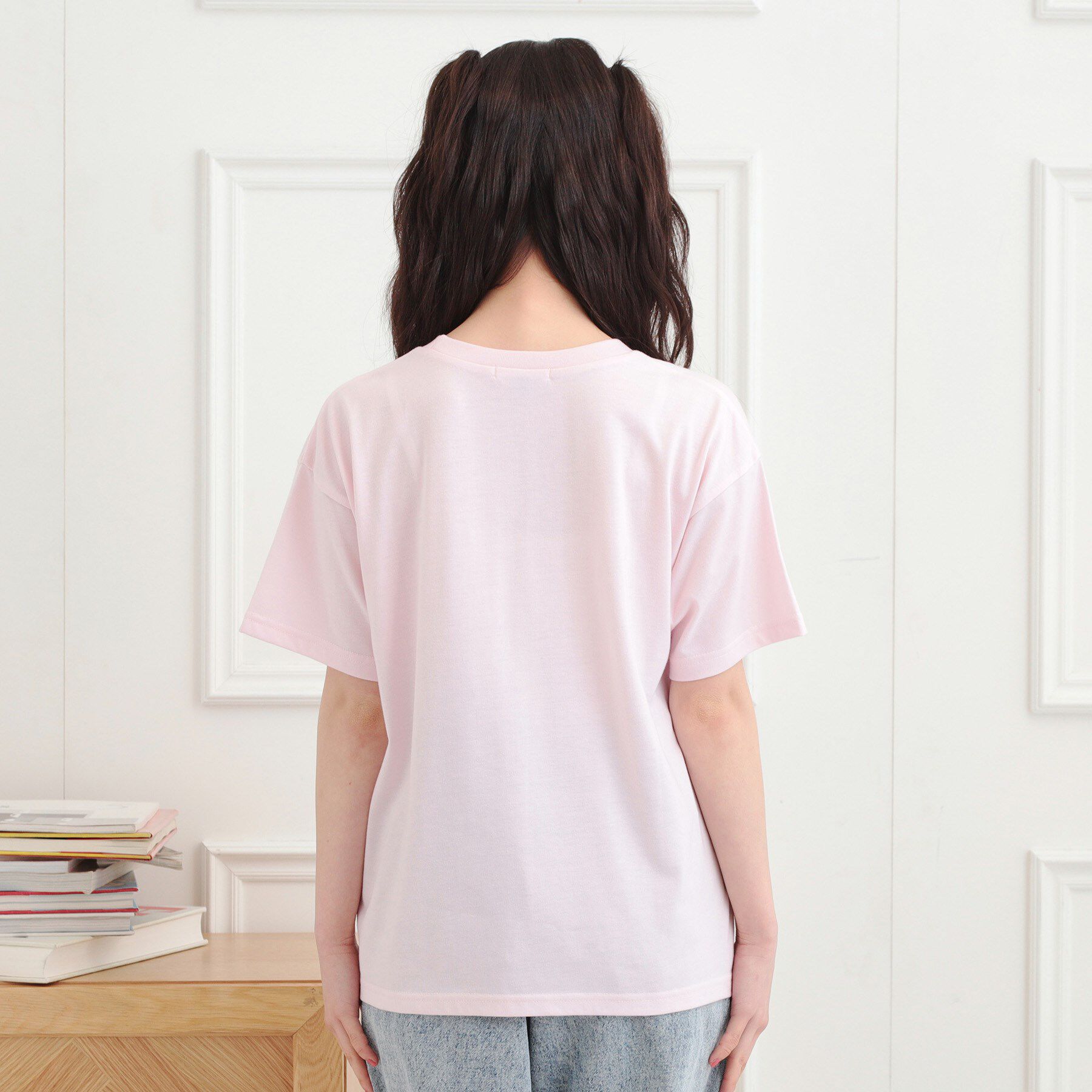 PINK-latte「ワンポイント刺繍Tシャツ」|Tシャツ・カットソー|