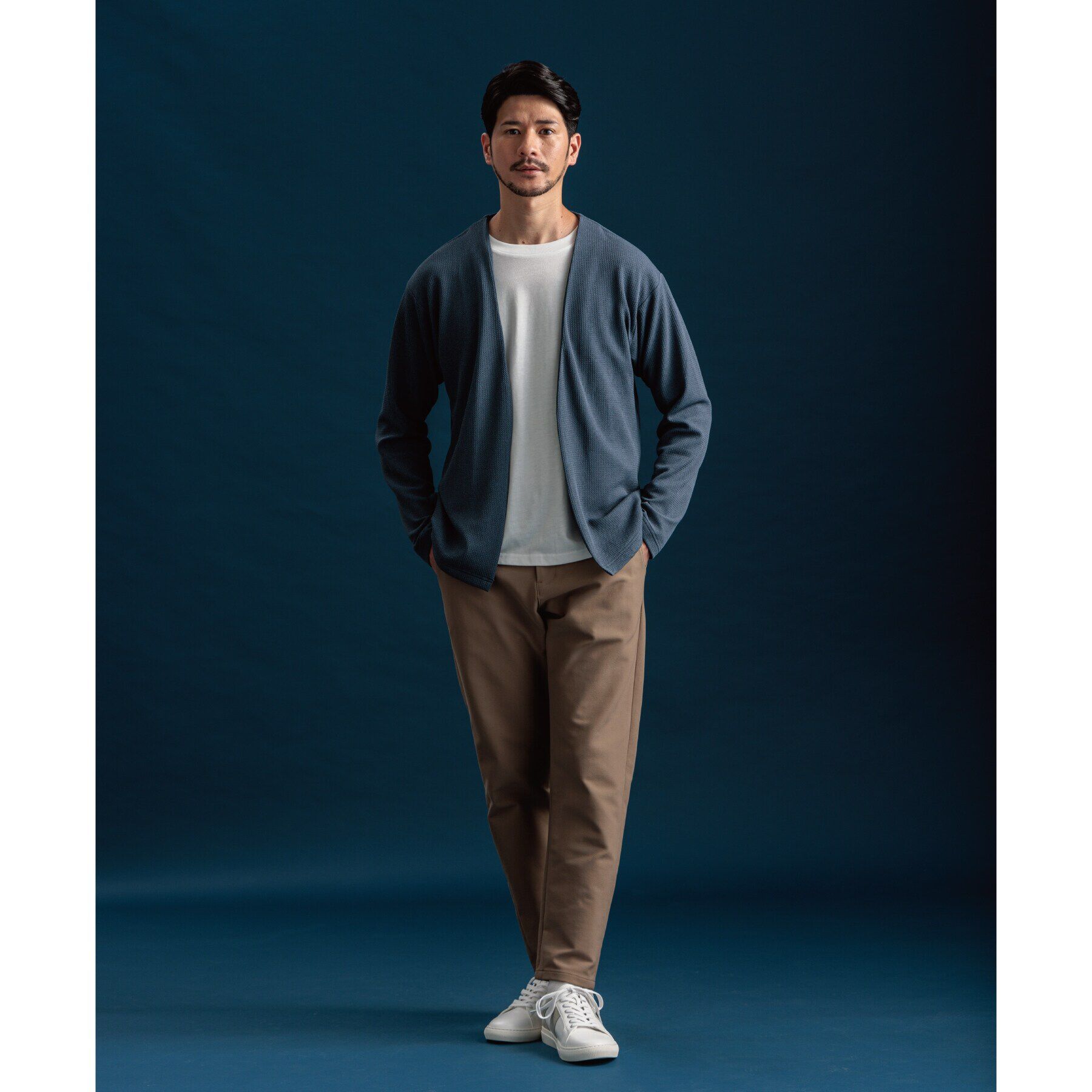 THE SHOP TK「【カーディガン＋ロンTセットアイテム】杢ふくれアンサンブルカーディガン」|カーディガン|