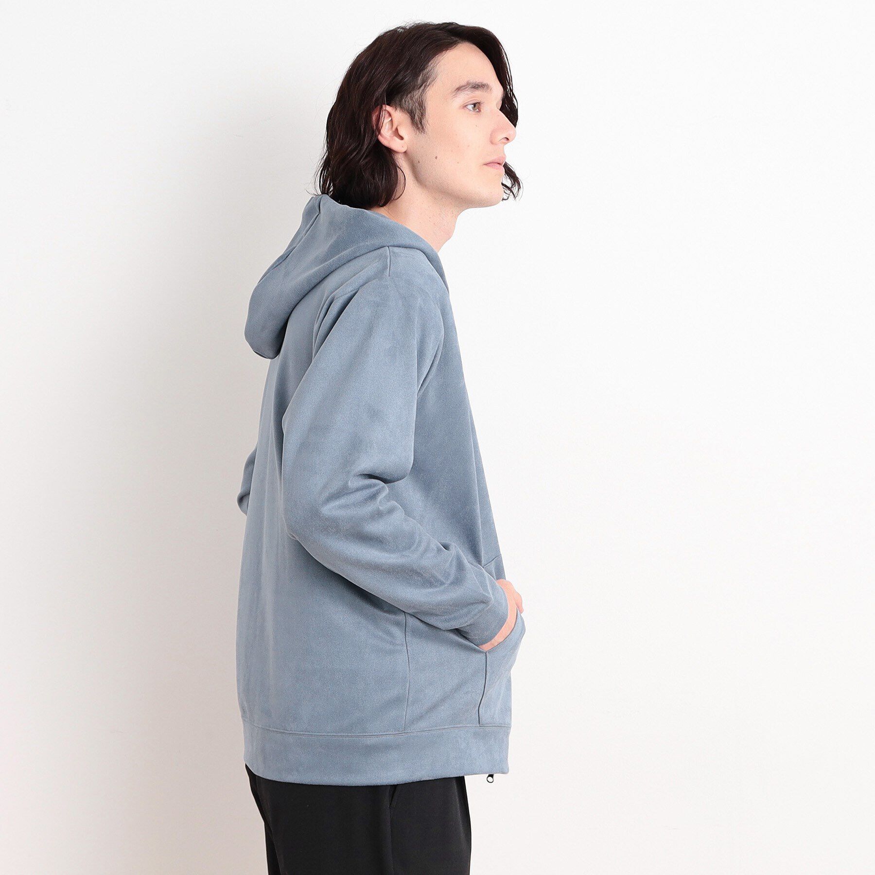 THE SHOP TK「スウェードタッチダンボールジップパーカ」|パーカー|