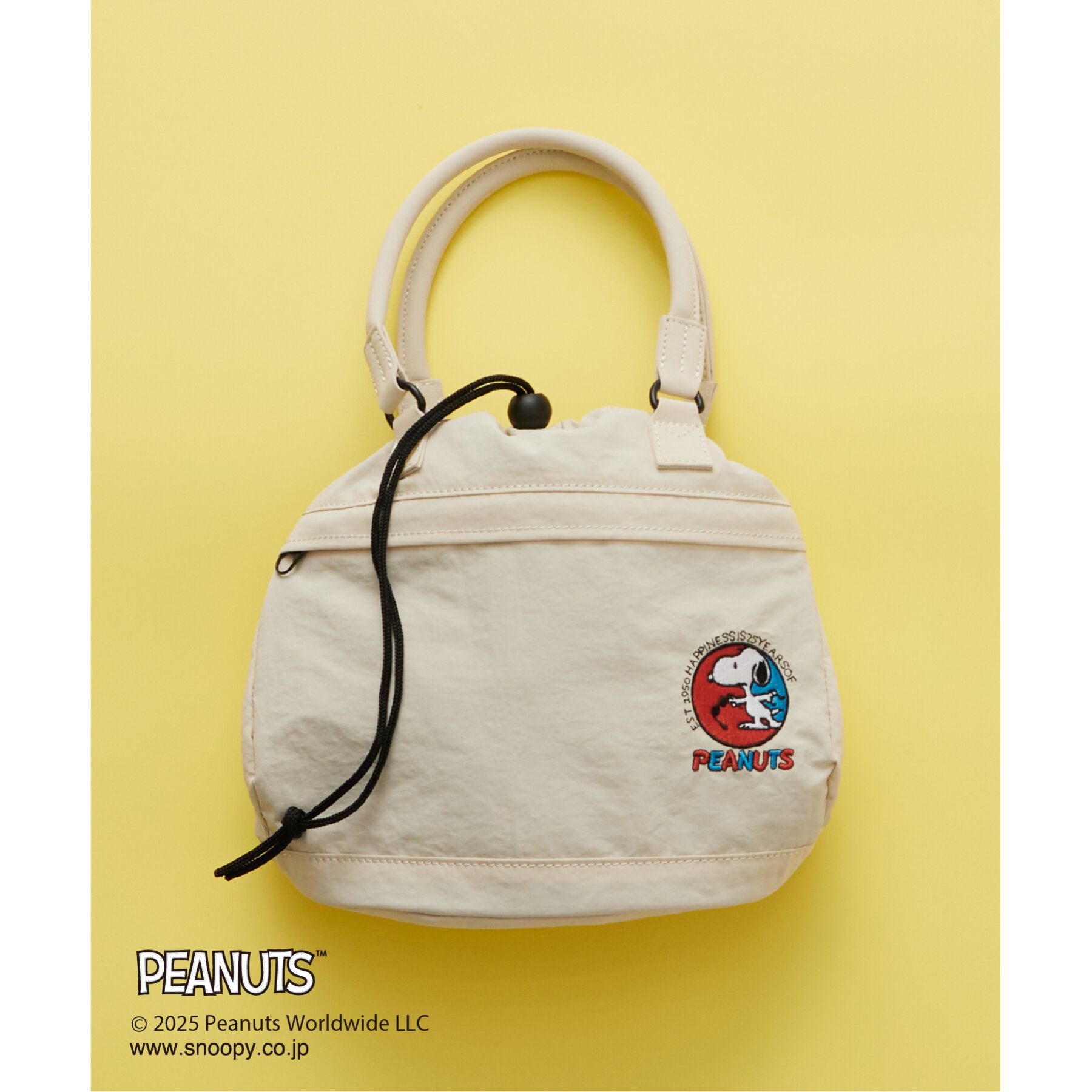 THE SHOP TK「PEANUTS刺繍アソート巾着」|ハンドバッグ|グレージュ(050)