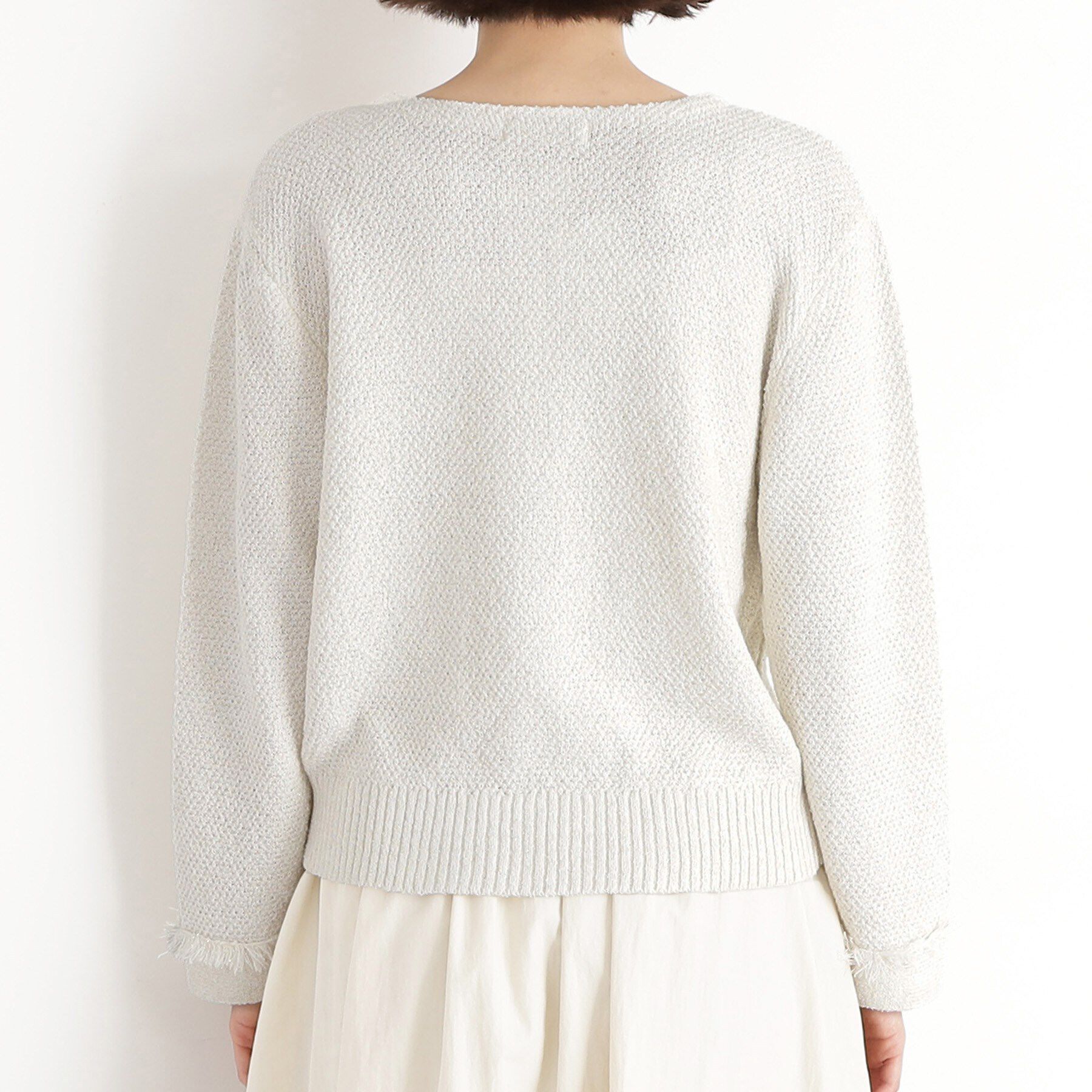 THE SHOP TK「【通勤/新生活】ノーカラーカーディガン/洗える」|カーディガン|