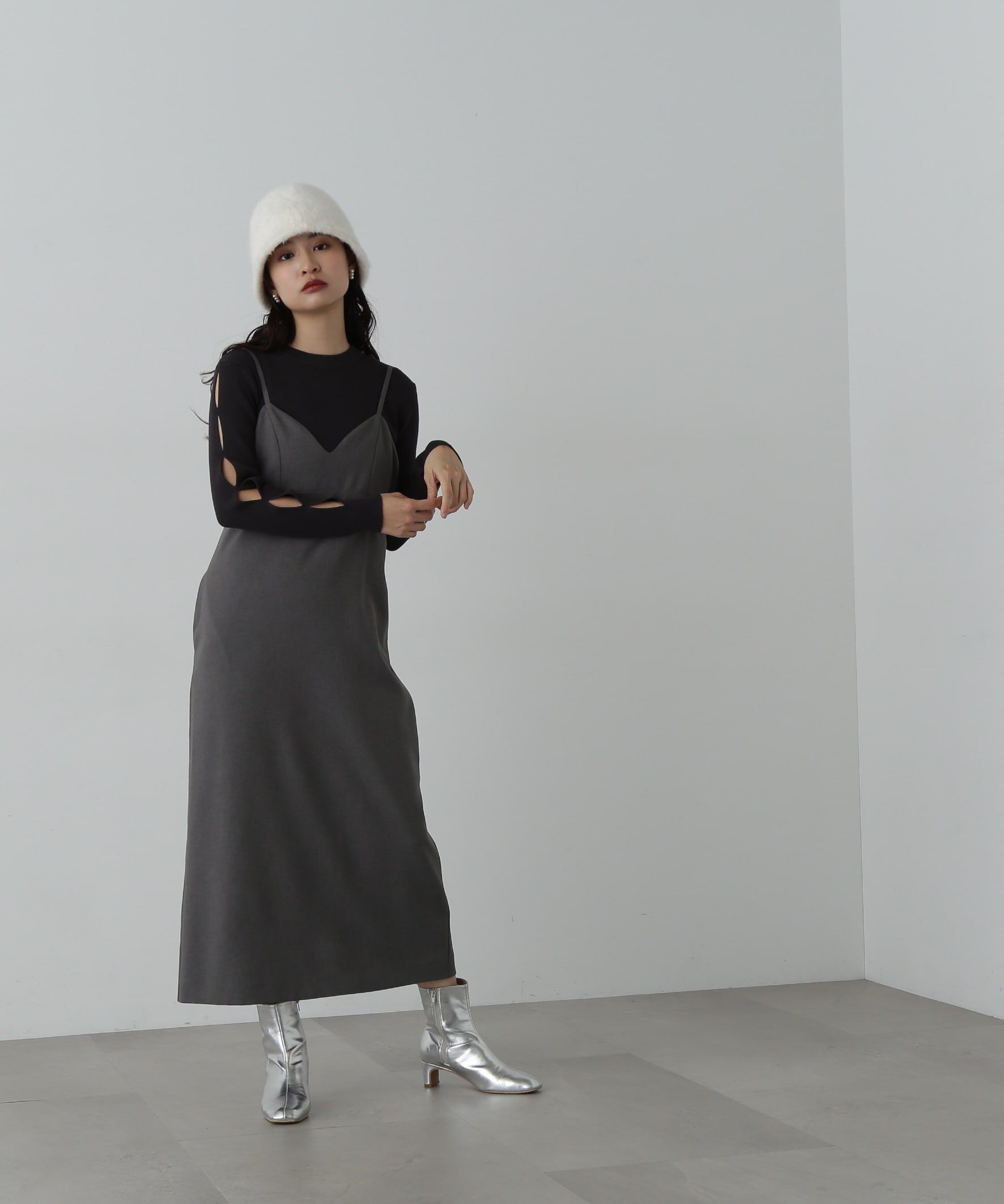  「バックリボンキャミワンピース」|ワンピース|