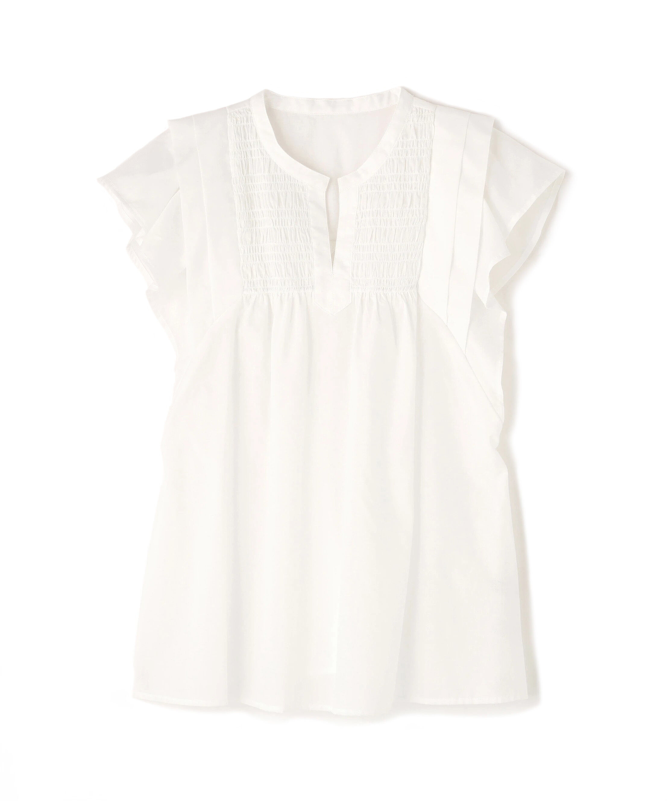  「コットンボイルシャーリングブラウス」|シャツ・ブラウス|