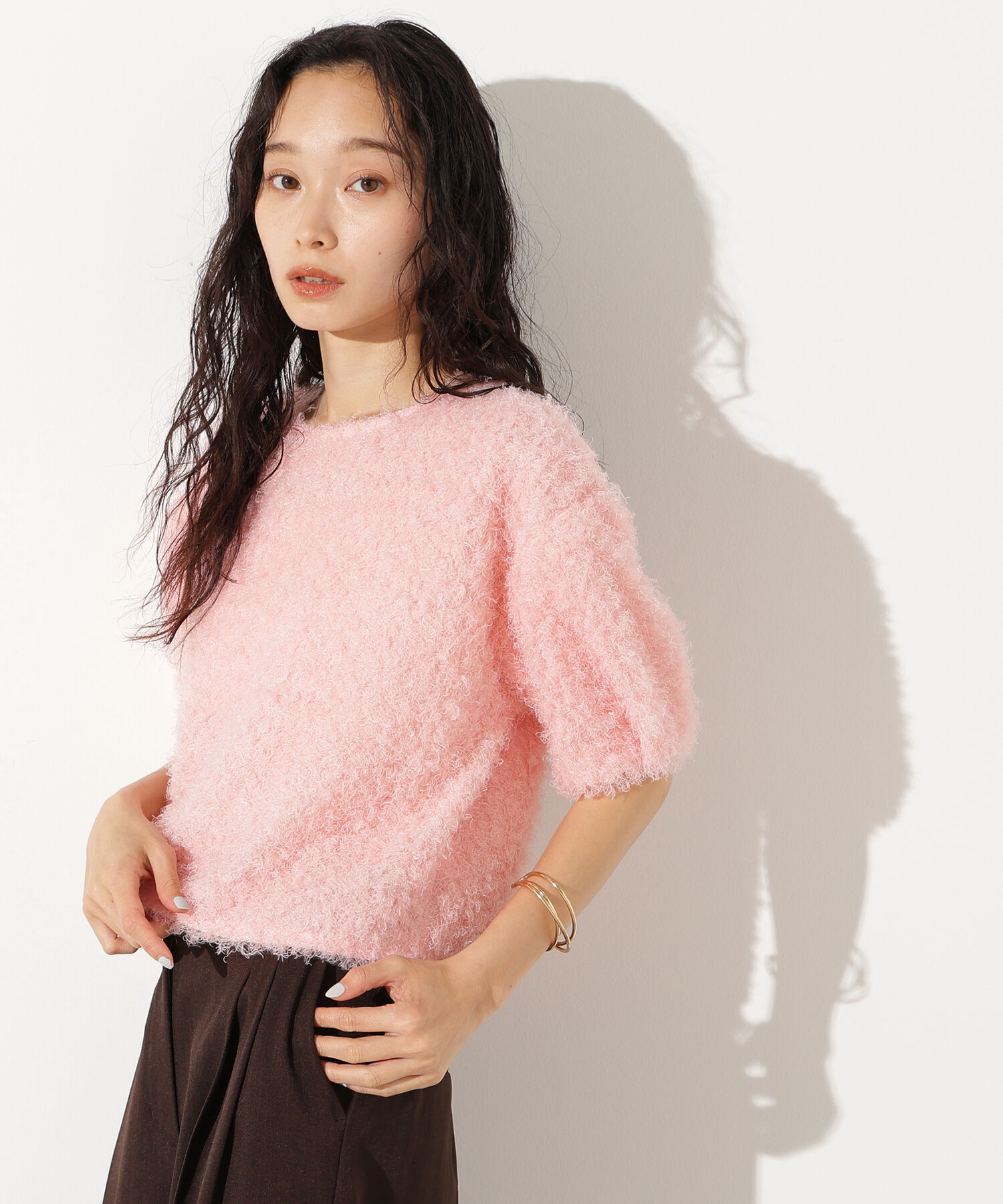  「カーリーフォルムトップス」|Tシャツ・カットソー|