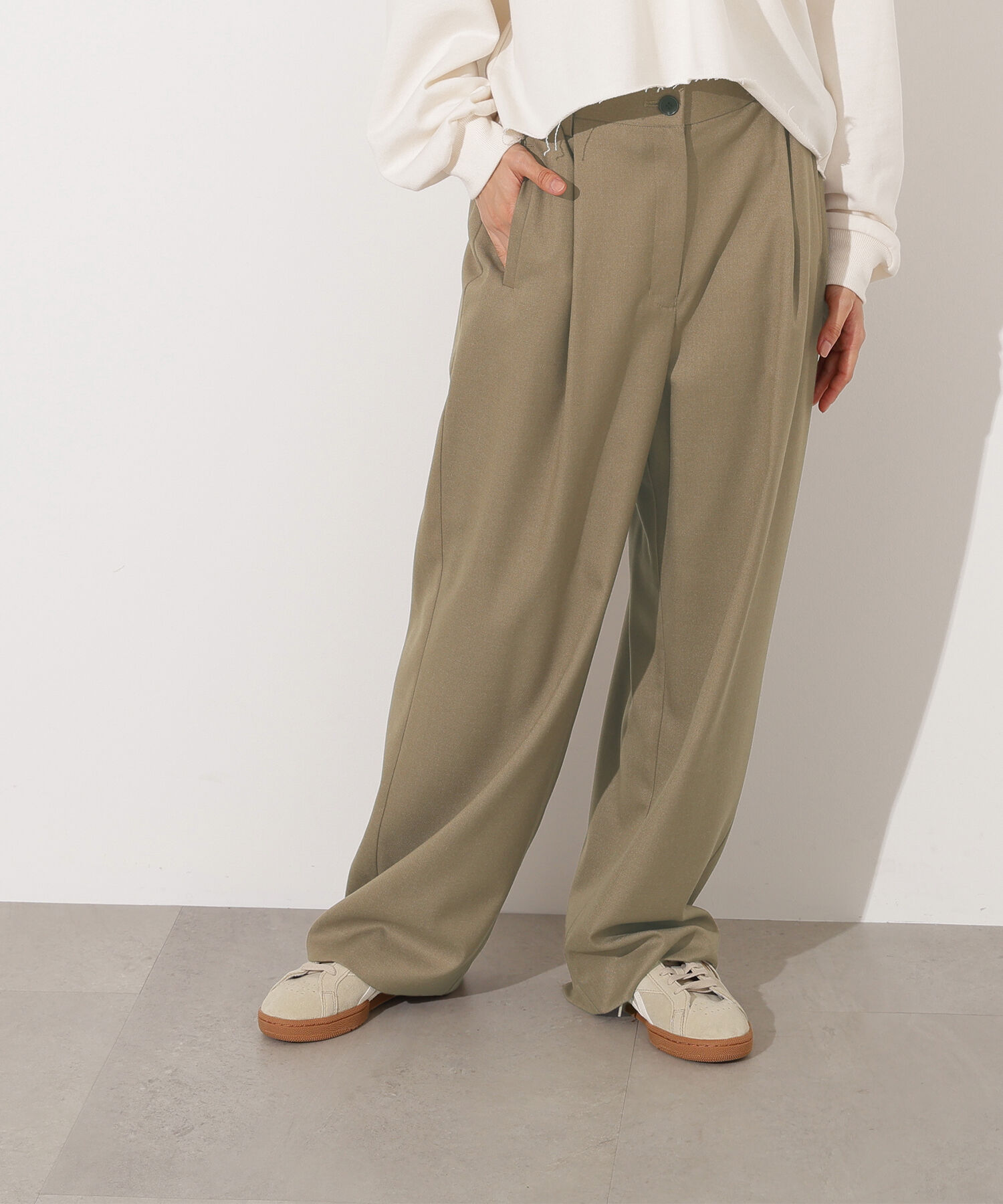  「リラックスタックワイドパンツ」|その他|