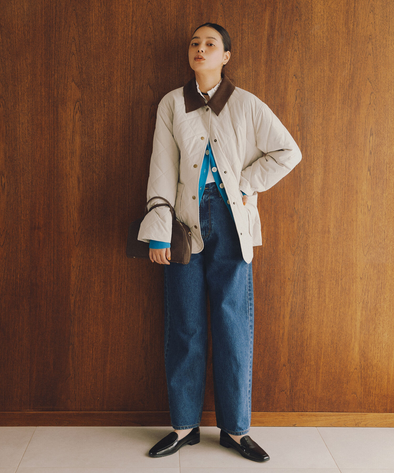  「Vネックフォルムカーディガン」|ニット・セーター|