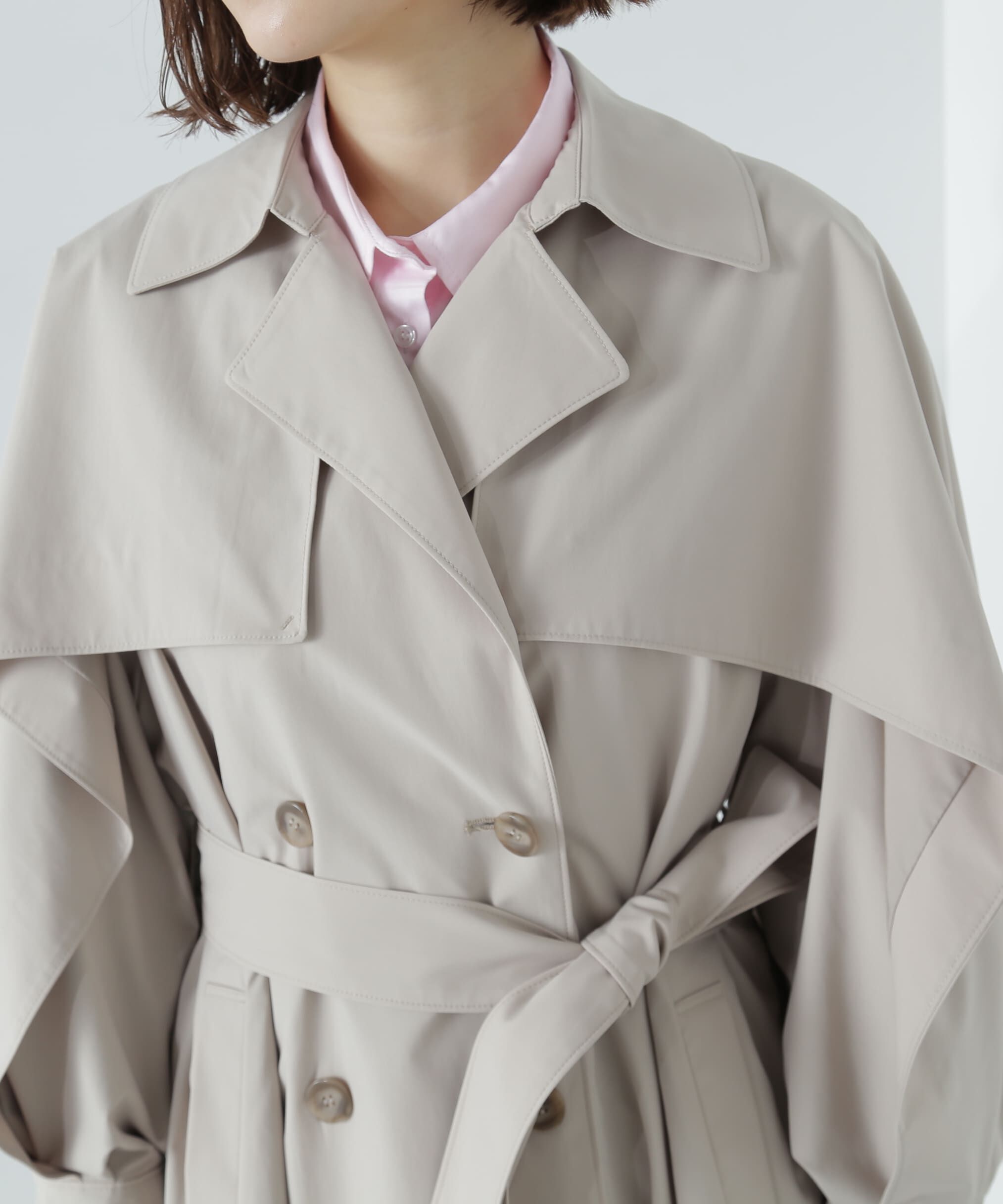  「レイヤースリーブトレンチコート」|その他|