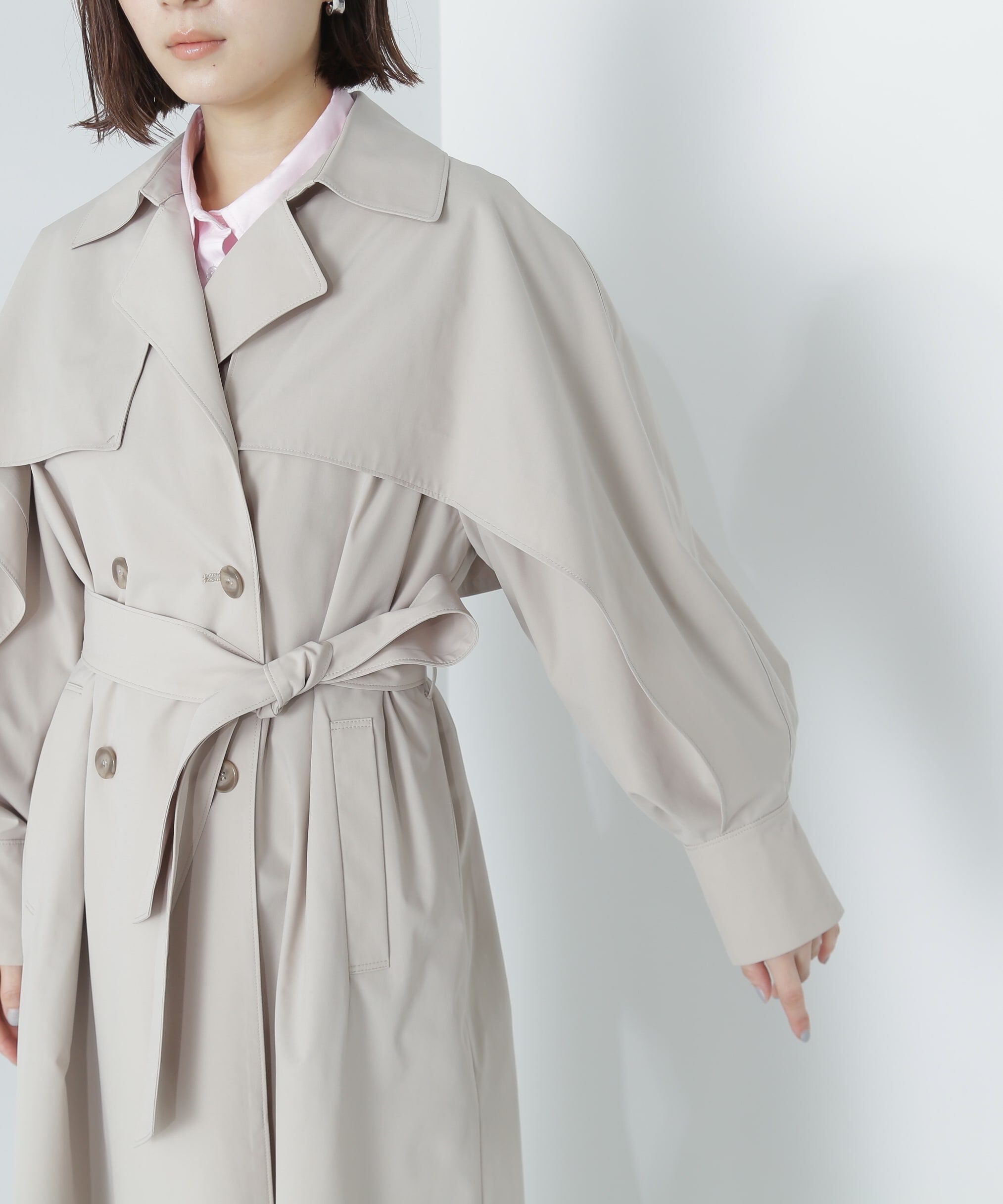  「レイヤースリーブトレンチコート」|その他|