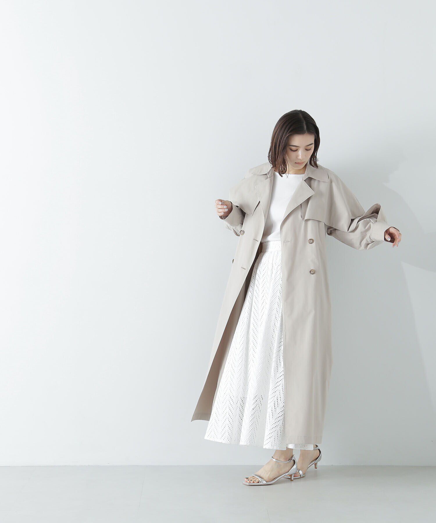  「レイヤースリーブトレンチコート」|その他|