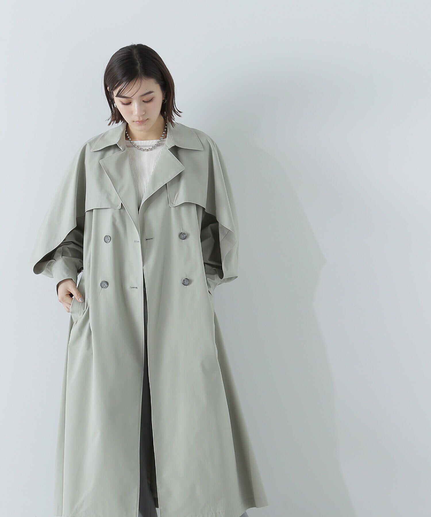  「レイヤースリーブトレンチコート」|その他|