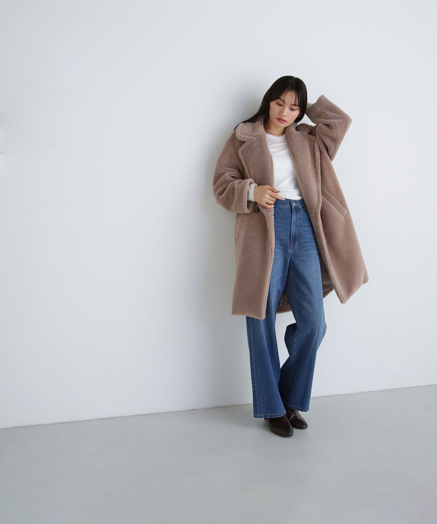  「ボアロングコート　24AW」|その他|ベージュ