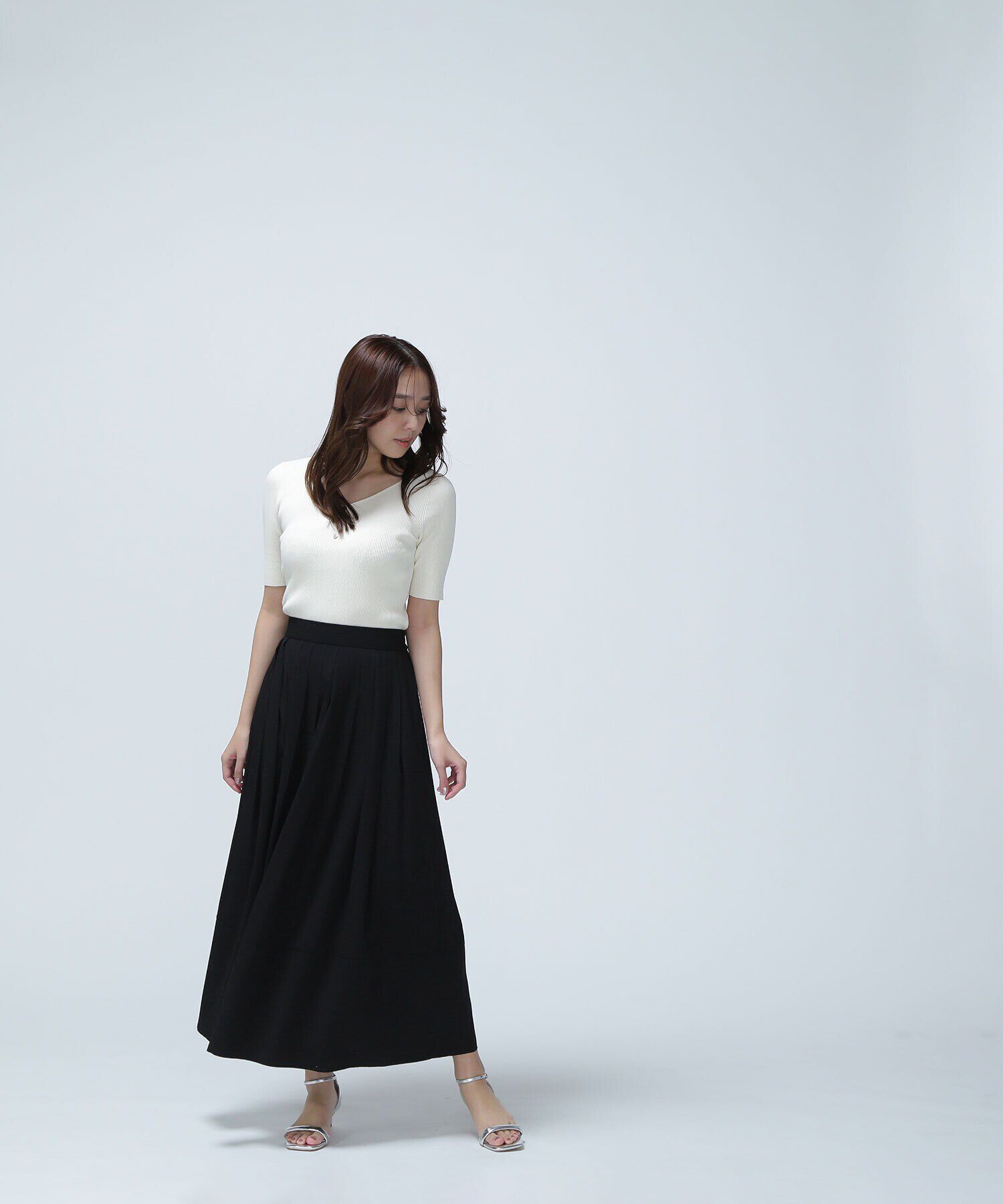  「フロントボタンリブニット」|ニット・セーター|