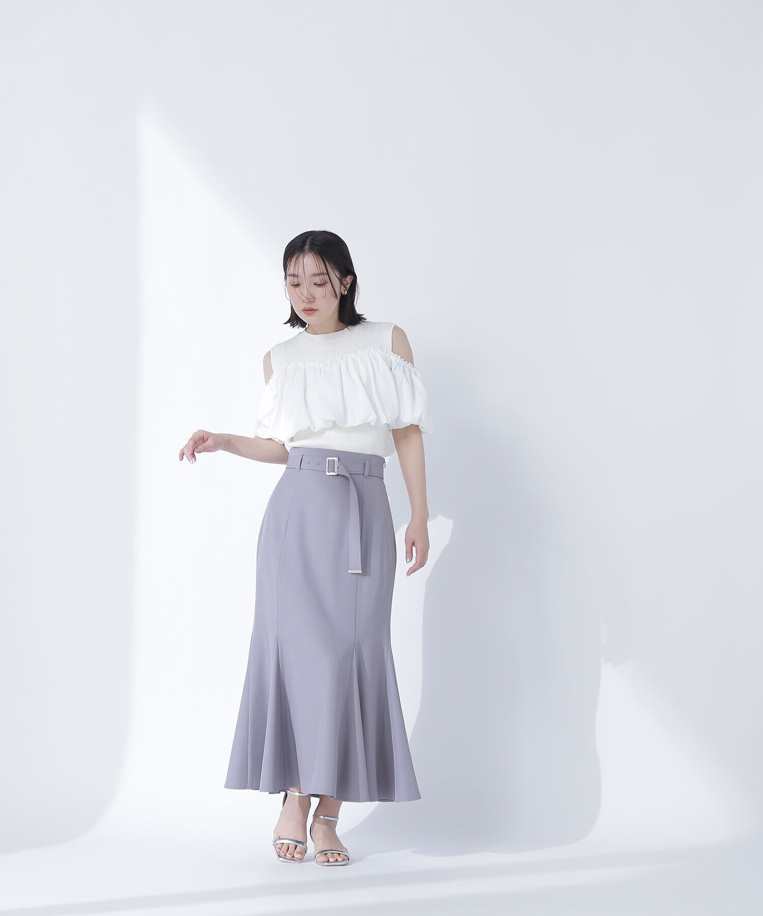  「ベルテッドマーメイドスカート」|スカート|