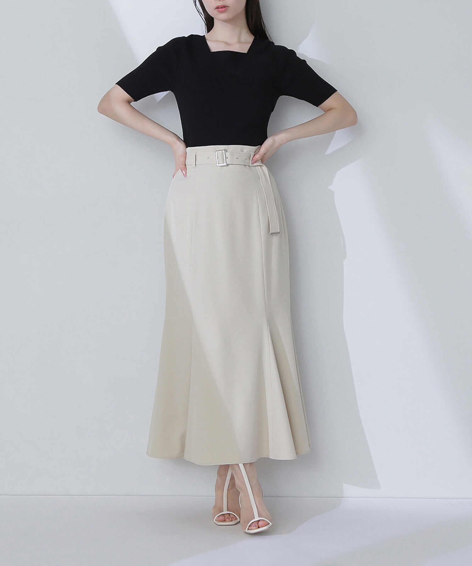  「ベルテッドマーメイドスカート」|スカート|