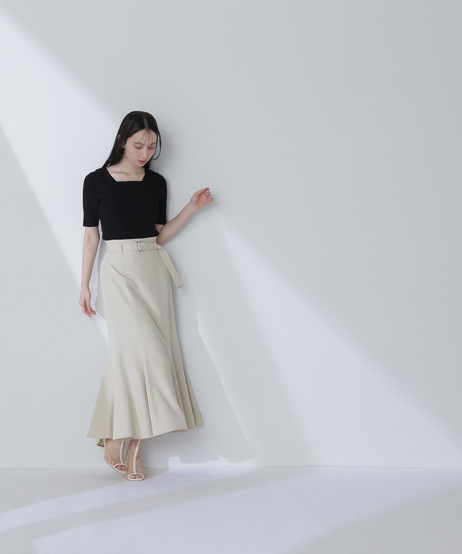  「ベルテッドマーメイドスカート」|スカート|