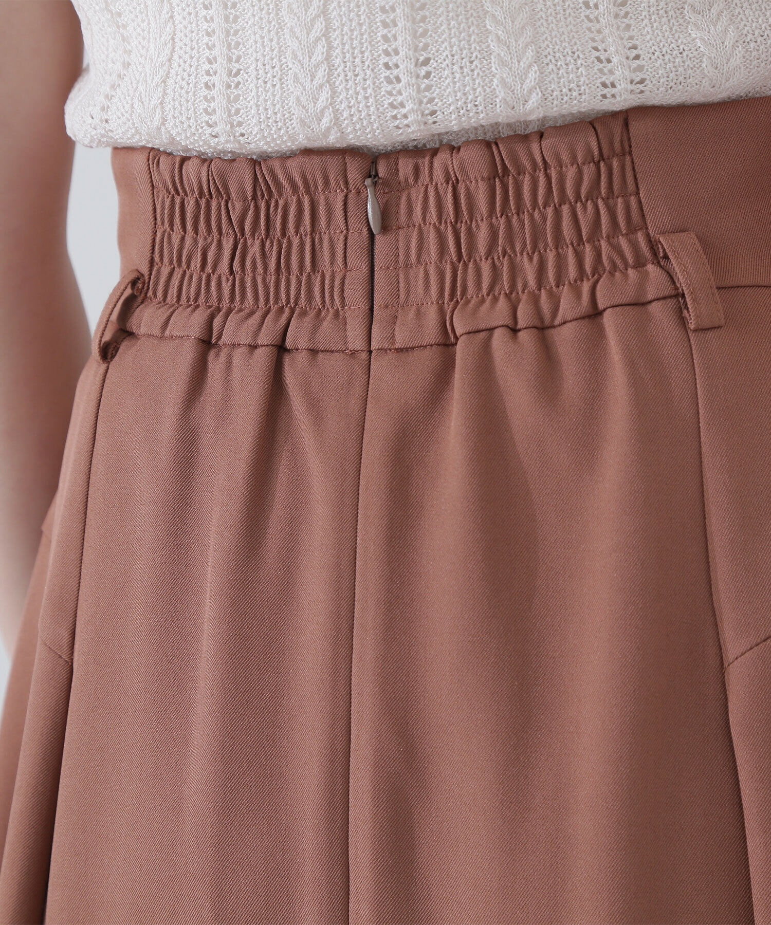  「ハイウエスト切替フレアスカート」|スカート|