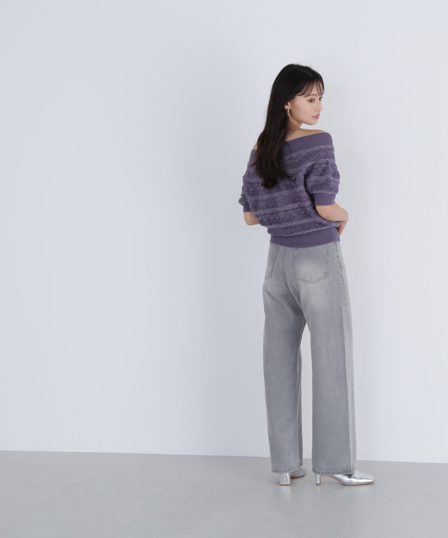  「柄編みドルマンニット」|ニット・セーター|