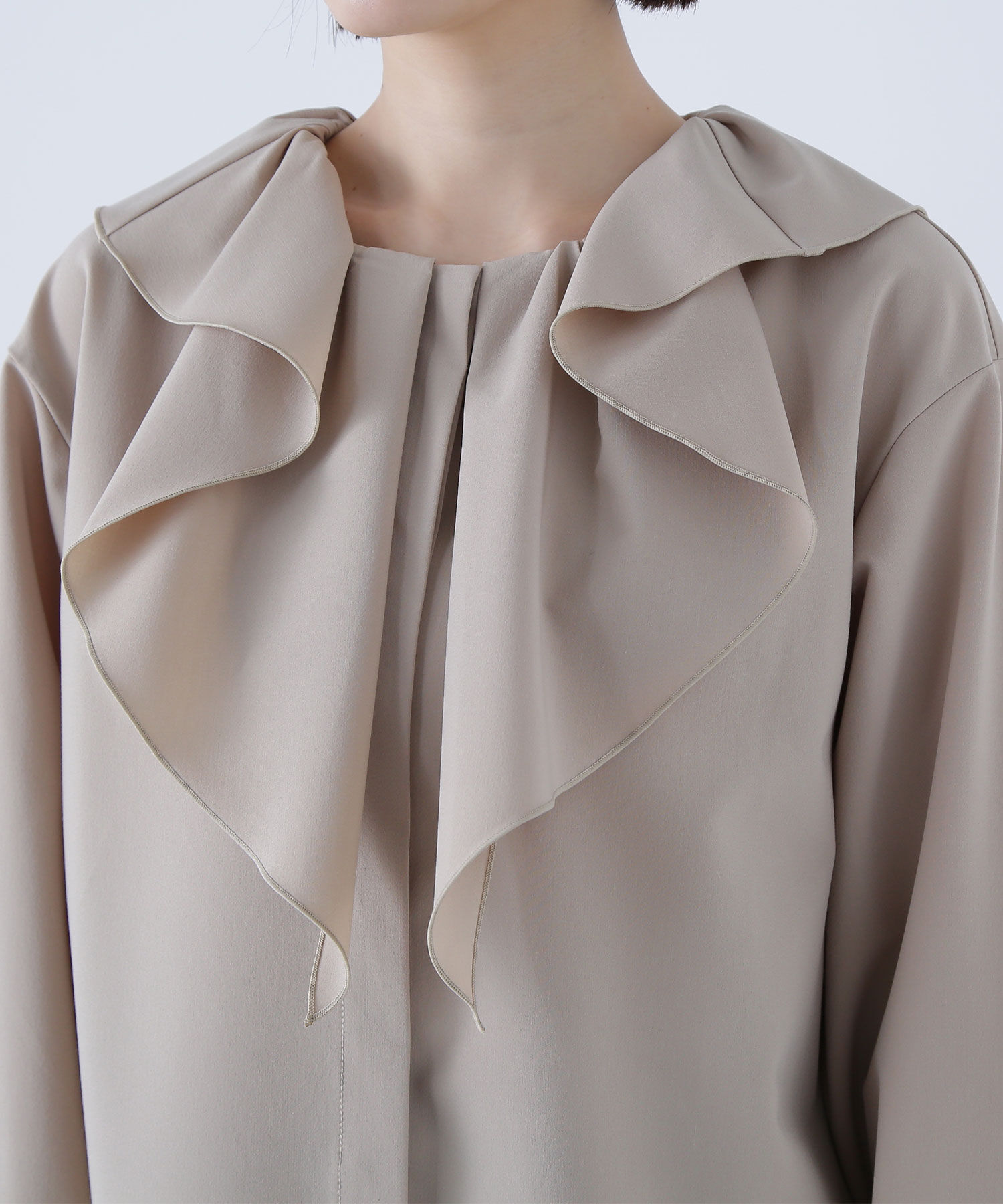  「デザインラッフルブラウス」|シャツ・ブラウス|