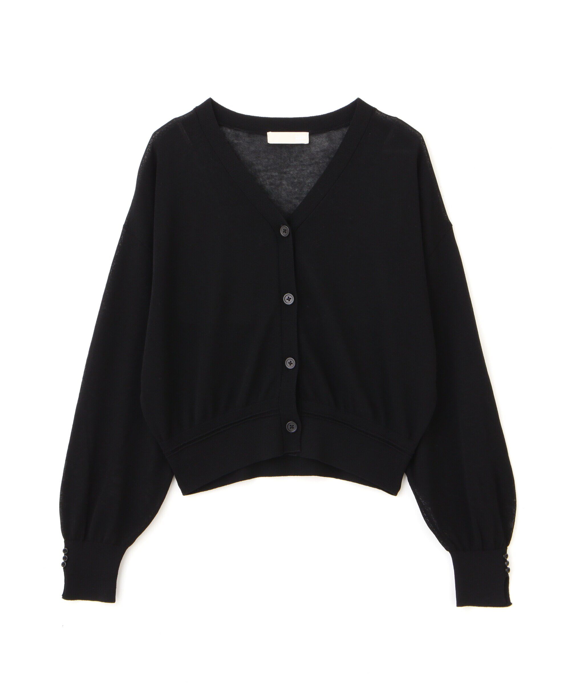  「［ピンクカラーWEB限定］シアー短丈カーディガン」|ニット・セーター|